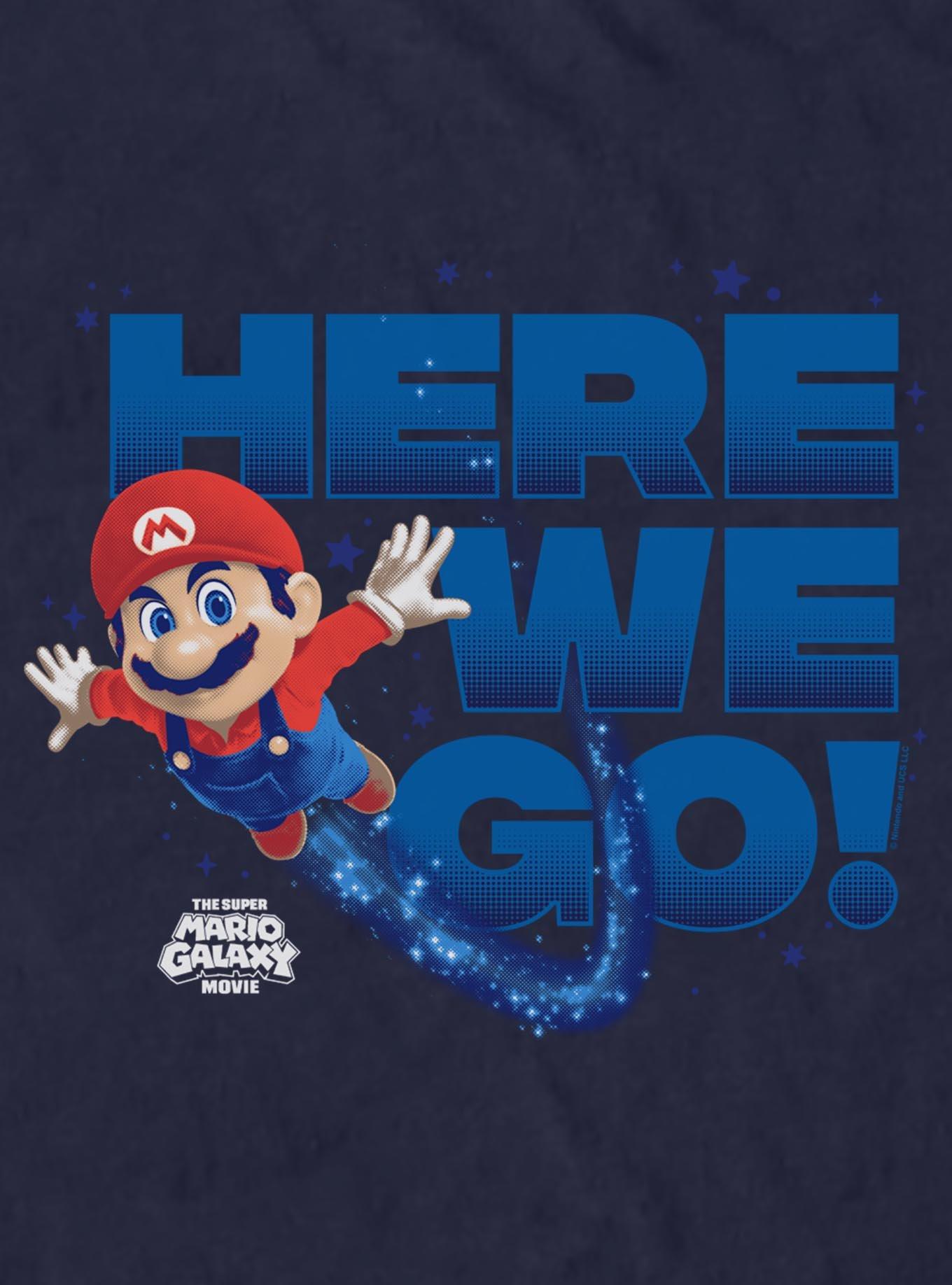 The Super Mario Galaxy Movie Mario Here We Go T-Shirt, , hi-res