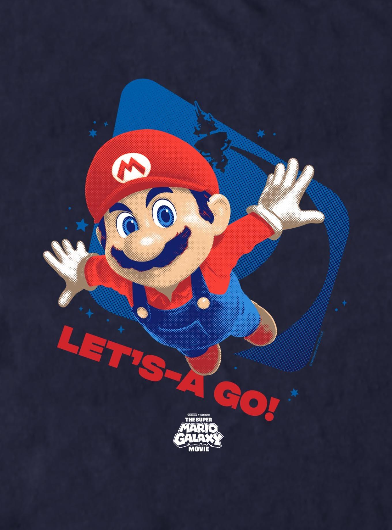 The Super Mario Galaxy Movie Mario Let's A Go T-Shirt, , hi-res