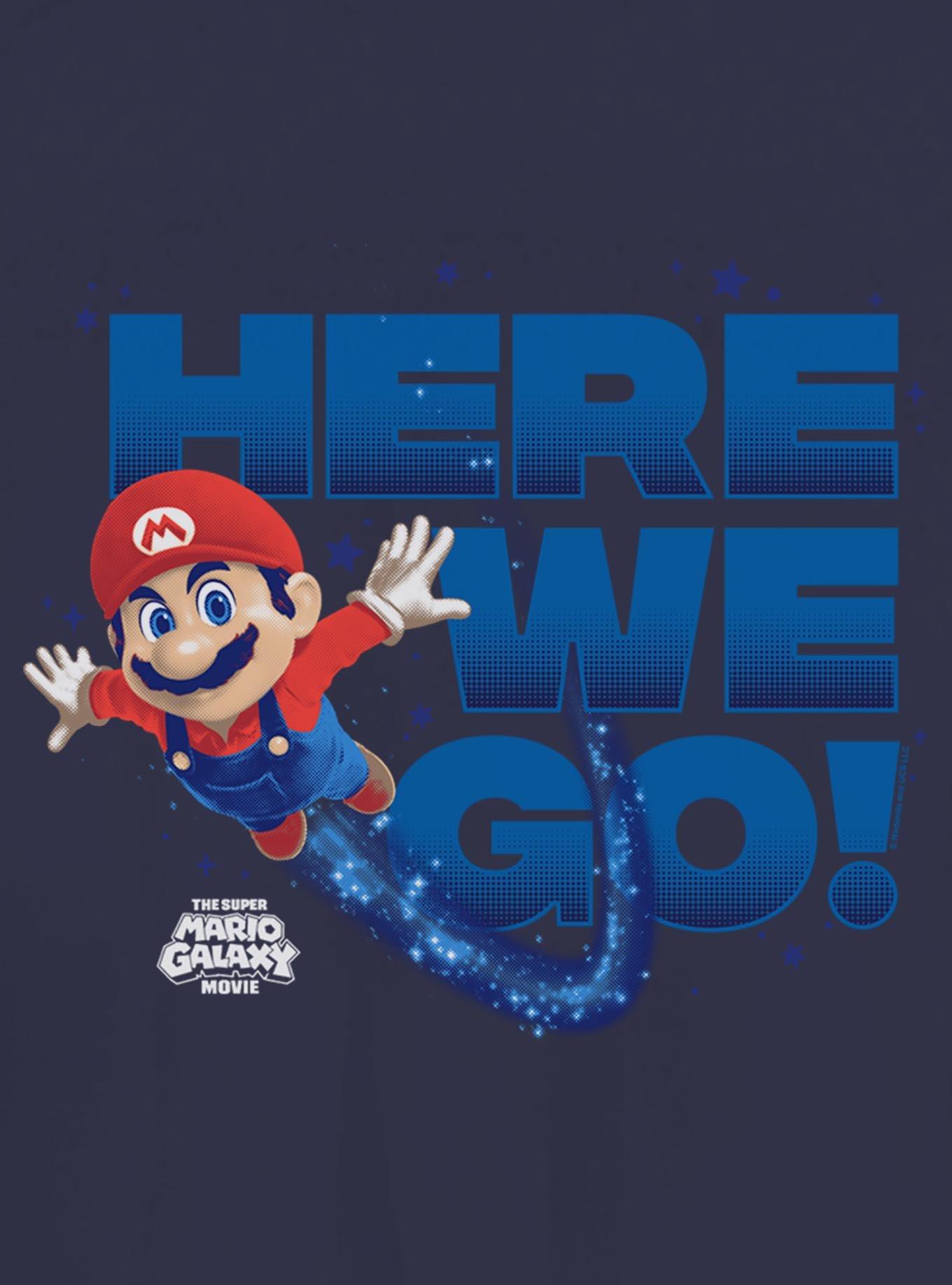The Super Mario Galaxy Movie Mario Here We Go Girls T-Shirt, , hi-res