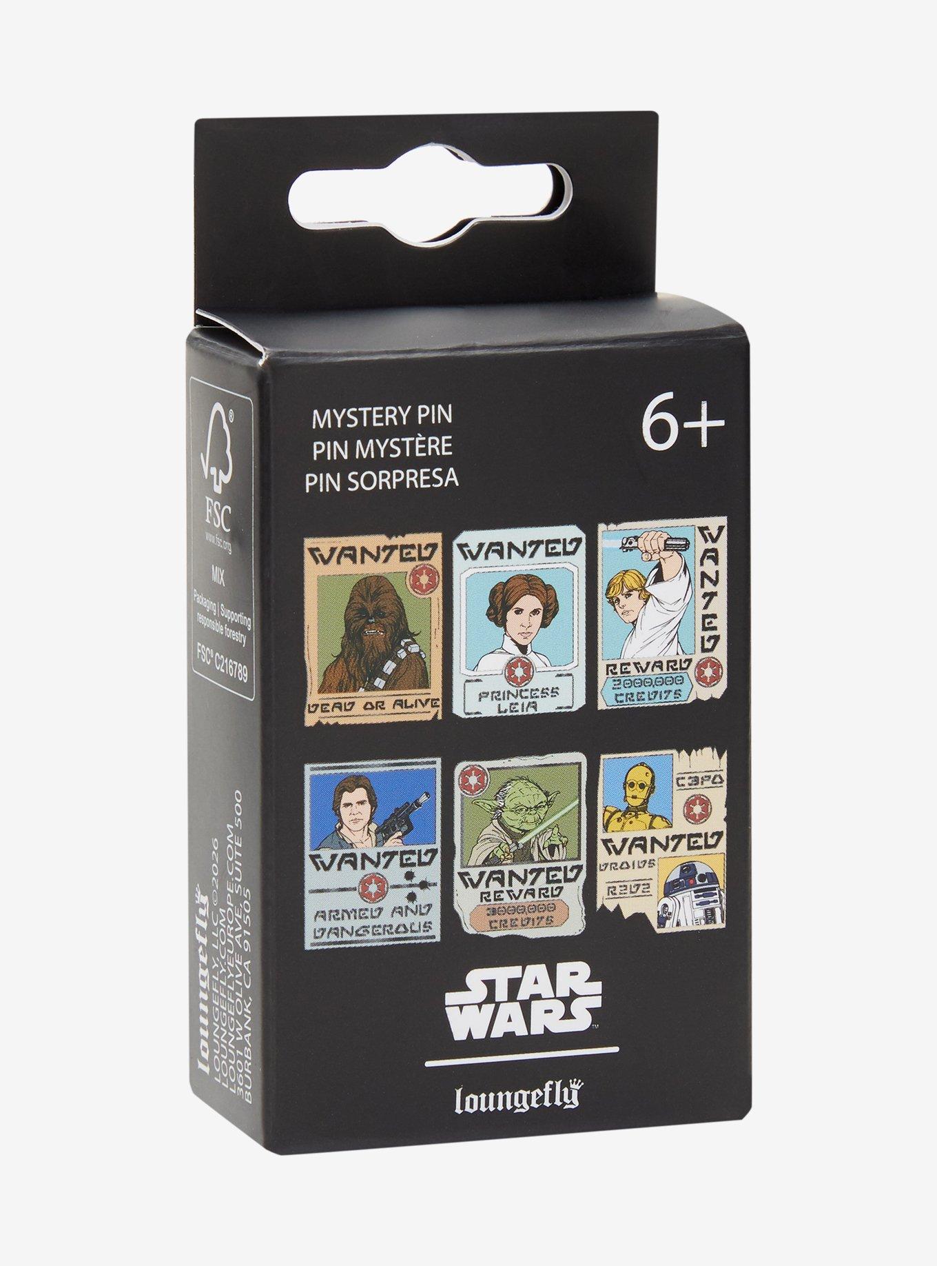 Loungefly Star Wars Wanted Poster Blind Box Enamel Pin - BoxLunch Exclusive, , hi-res