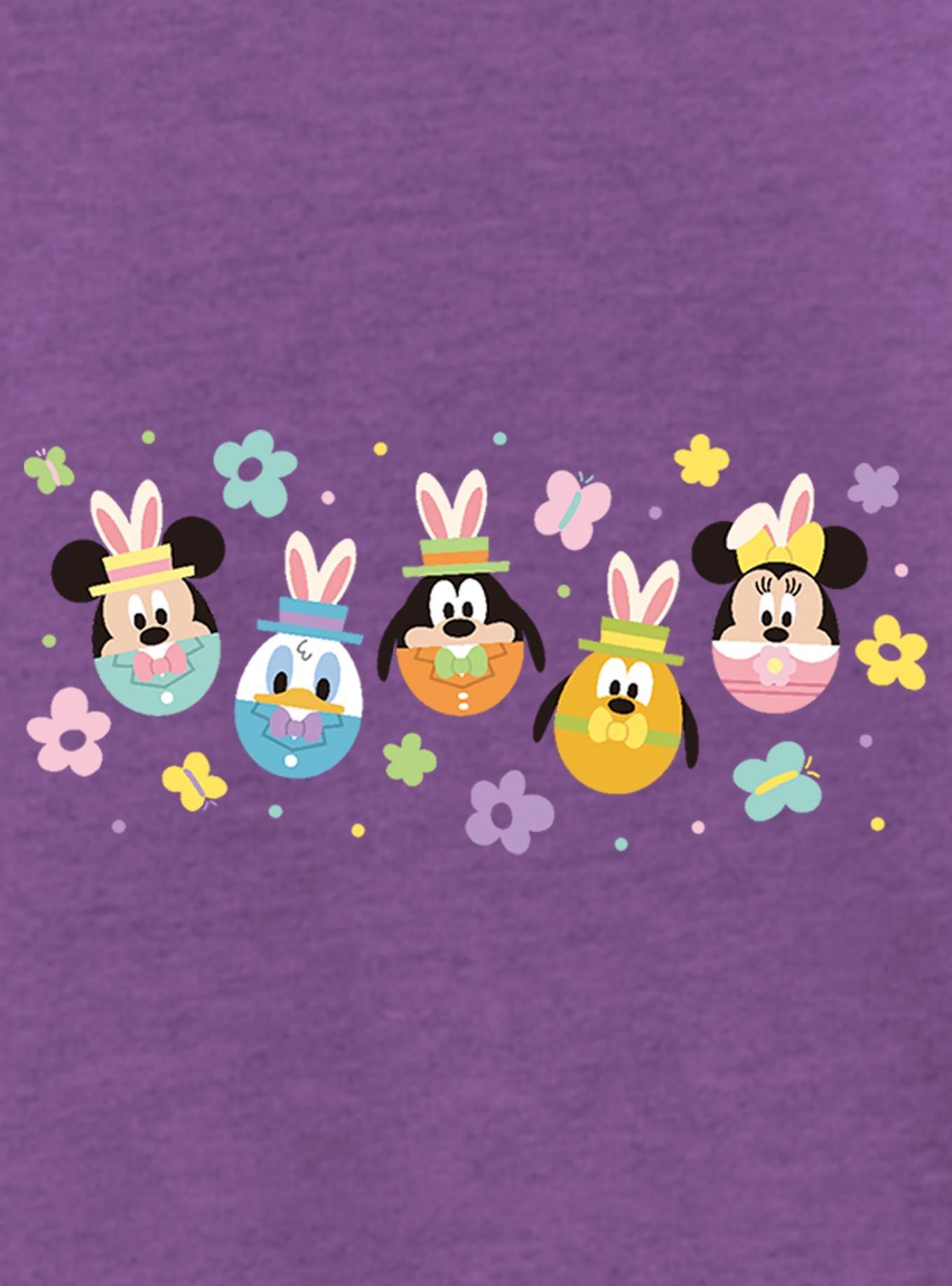 Disney Mickey Mouse & Friends Flowers & Egg Heads Youth Girls T-Shirt, , hi-res