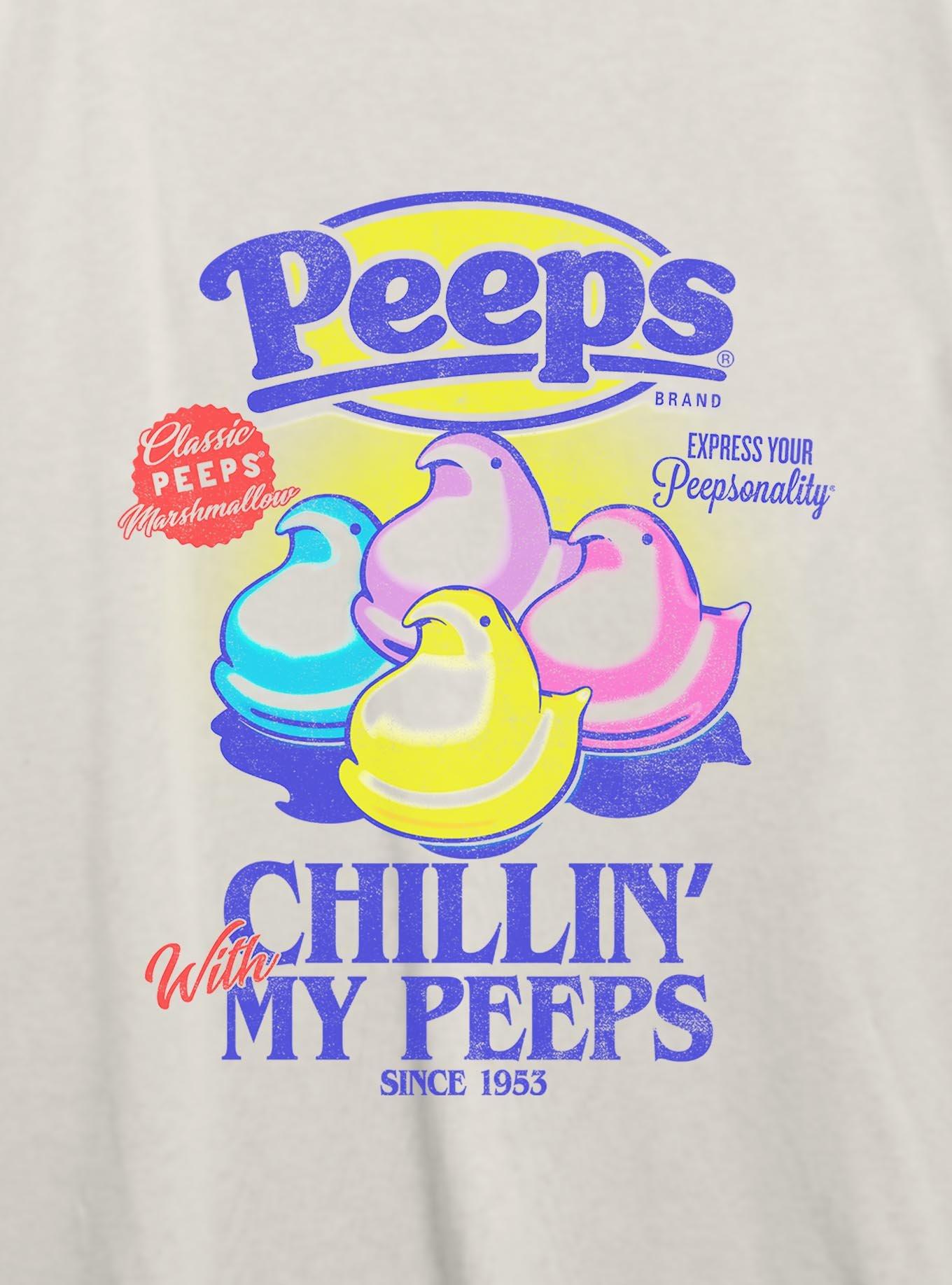 Peeps Chillin With My Peeps Womens Oversized T-Shirt, , hi-res