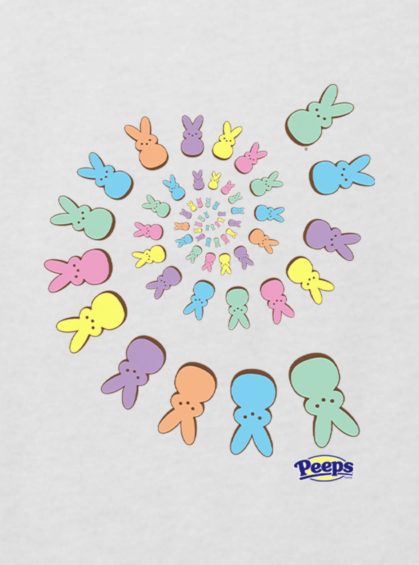 Peeps Spiraling Youth Girls Boxy Crop T-Shirt, , hi-res