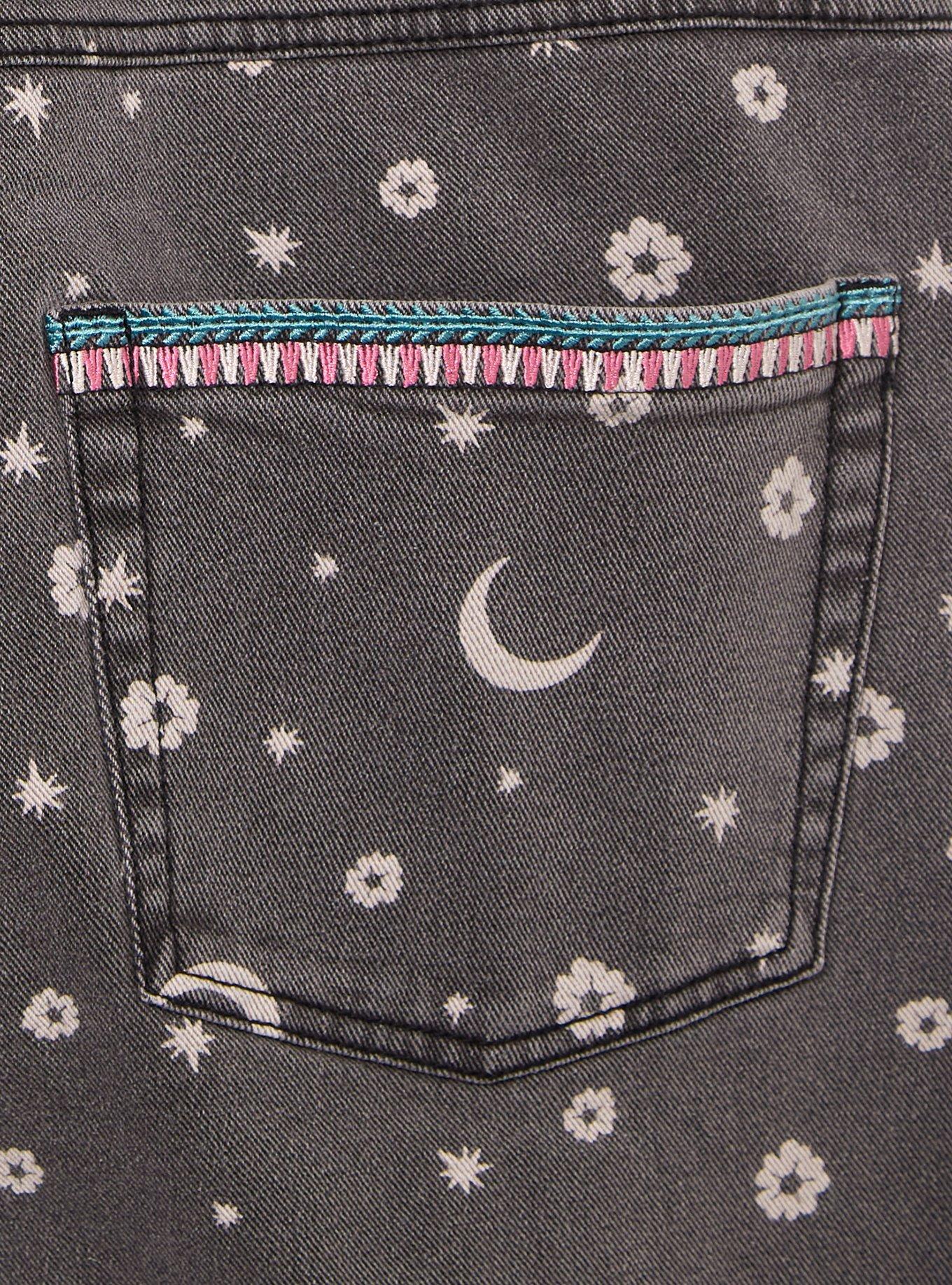 Disney The Nightmare Before Christmas Sally Floral Women's Plus Size Overalls - BoxLunch Exclusive, DENIM, alternate - view 4