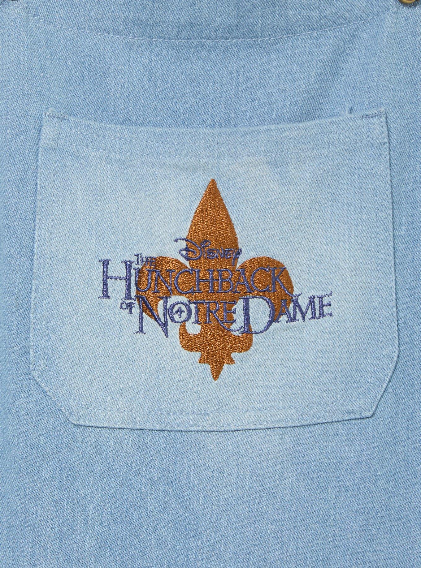 Disney The Hunchback of Notre Dame Characters Patchwork Women's Overalls - BoxLunch Exclusive, DENIM, alternate