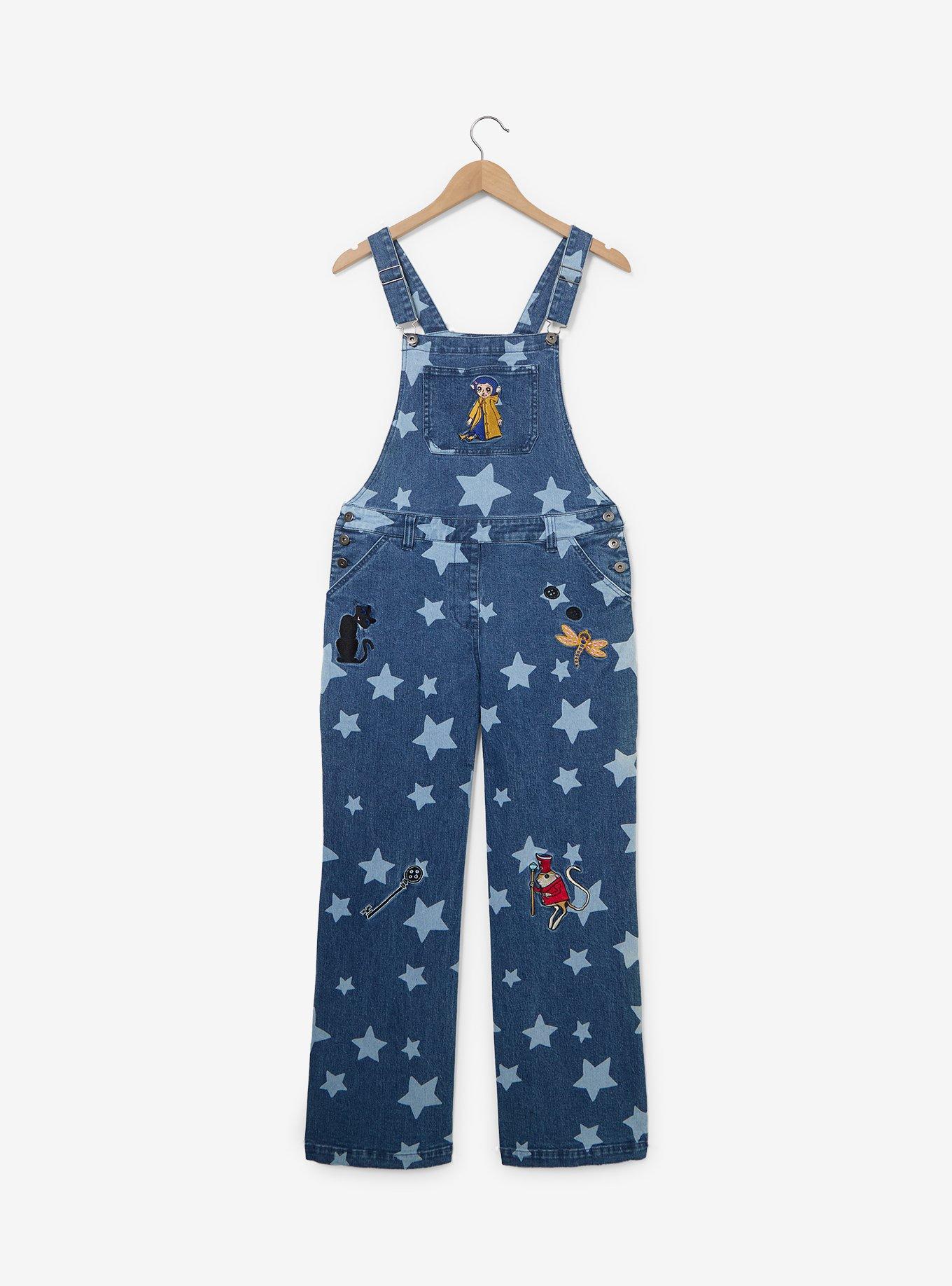 Coraline Stars Women's Denim Overalls - BoxLunch Exclusive, , hi-res