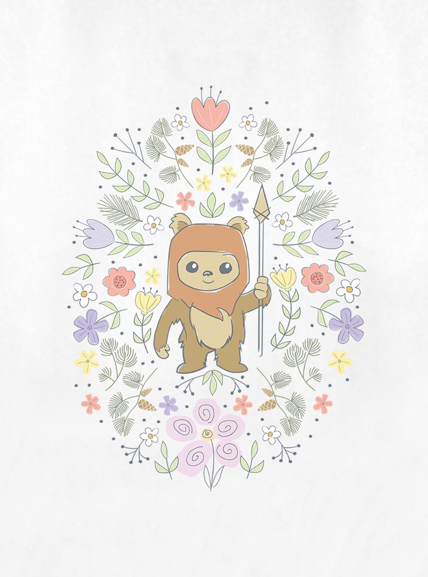Star Wars Ewok Floral Spring Womens T-Shirt, , hi-res