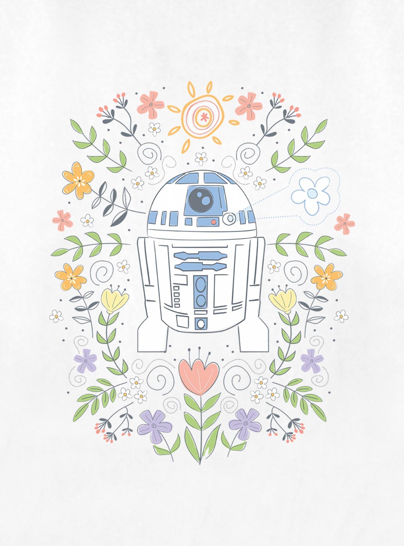 Star Wars R2 Floral Spring Womens T-Shirt, , hi-res