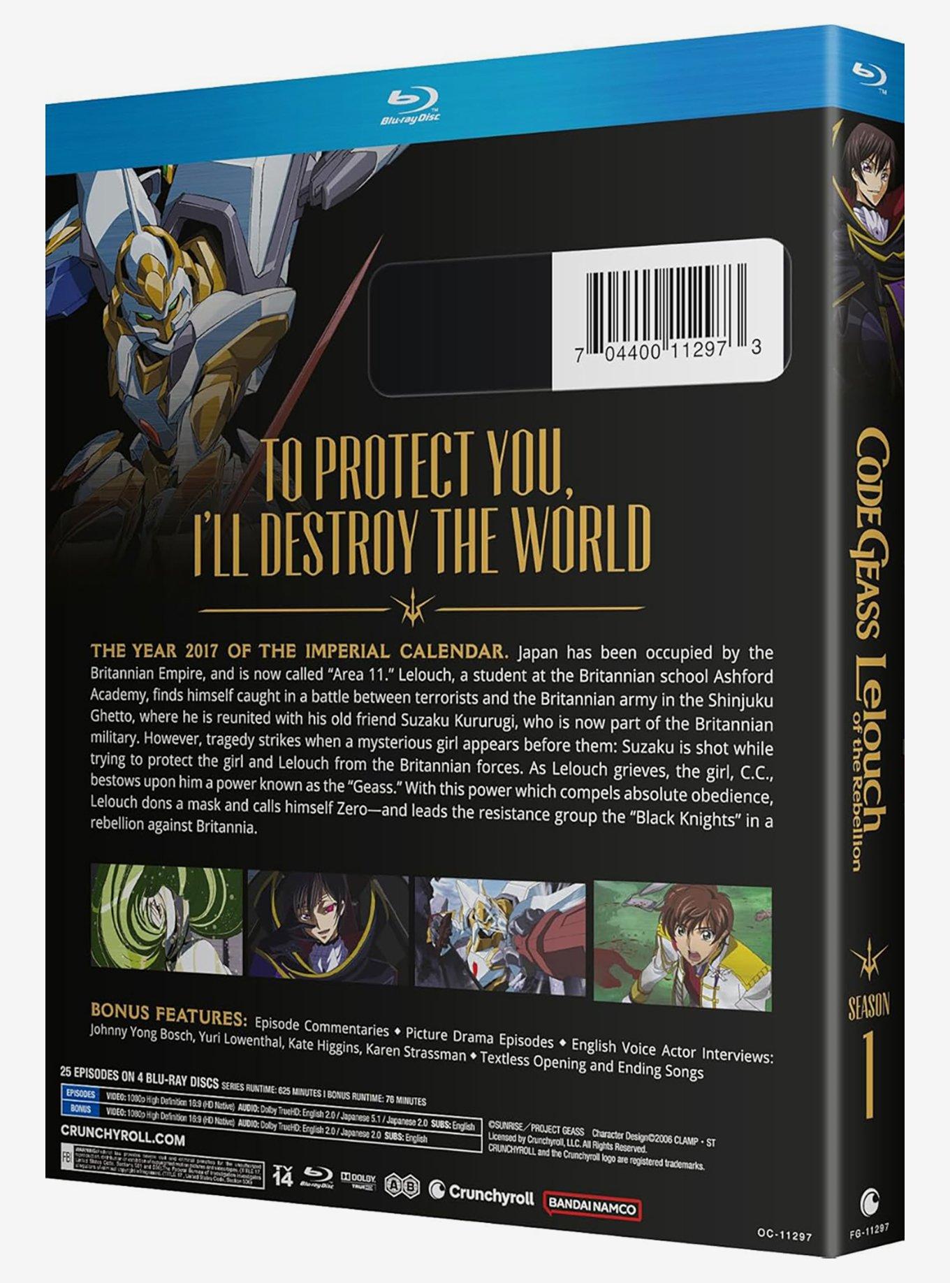 Code Geass: Lelouch of the Rebellion Season 1 Blu-Ray, , alternate
