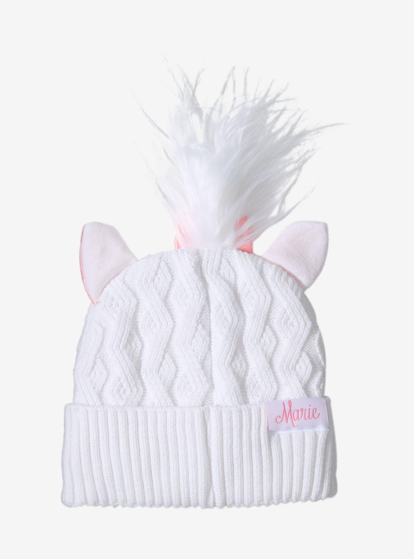Disney The Aristocats Marie Cable Knit Figural Beanie - BoxLunch Exclusive, , hi-res