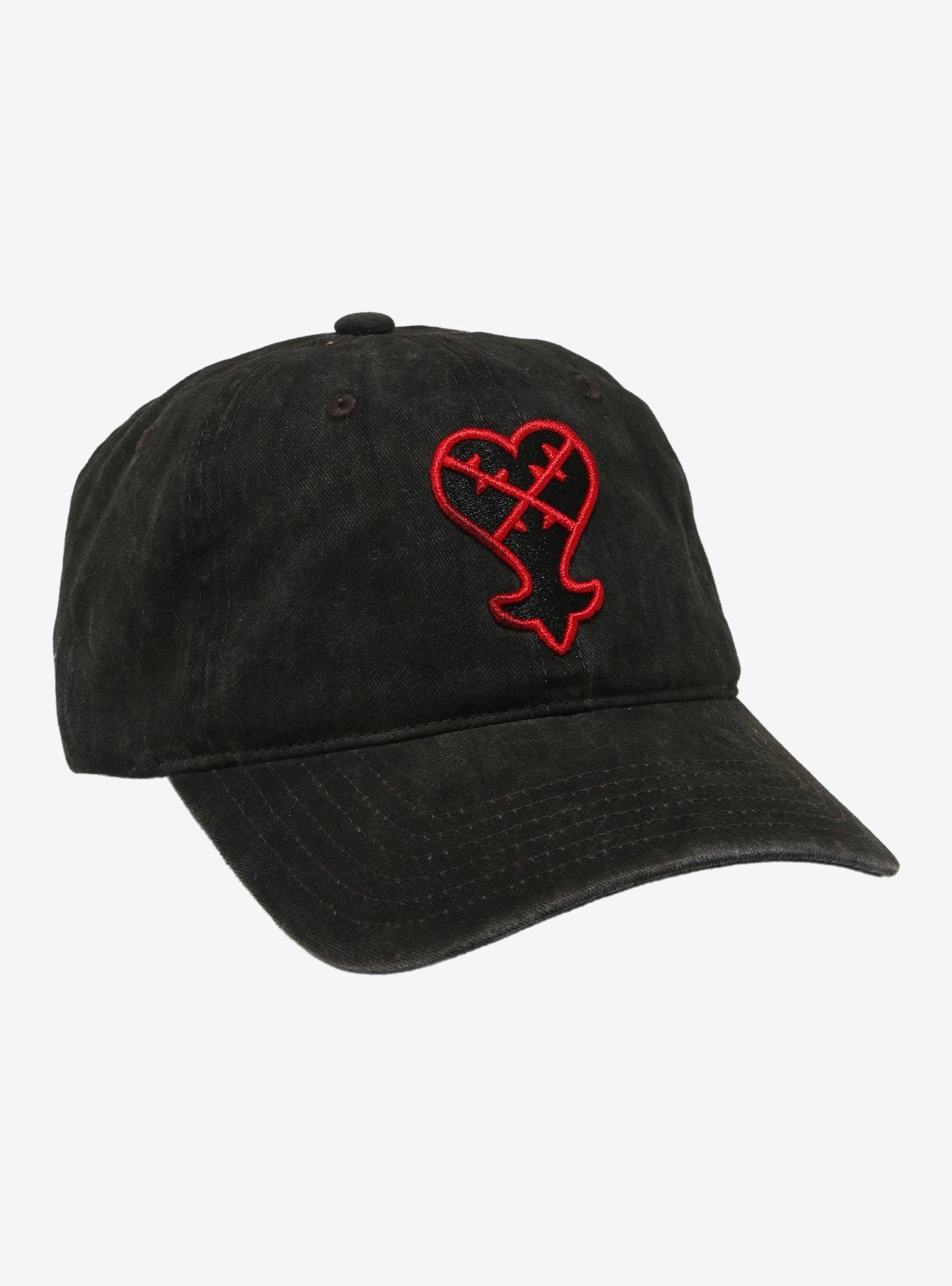 Disney Kingdom Hearts Heartless Logo Ball Cap - BoxLunch Exclusive, , alternate - view 3