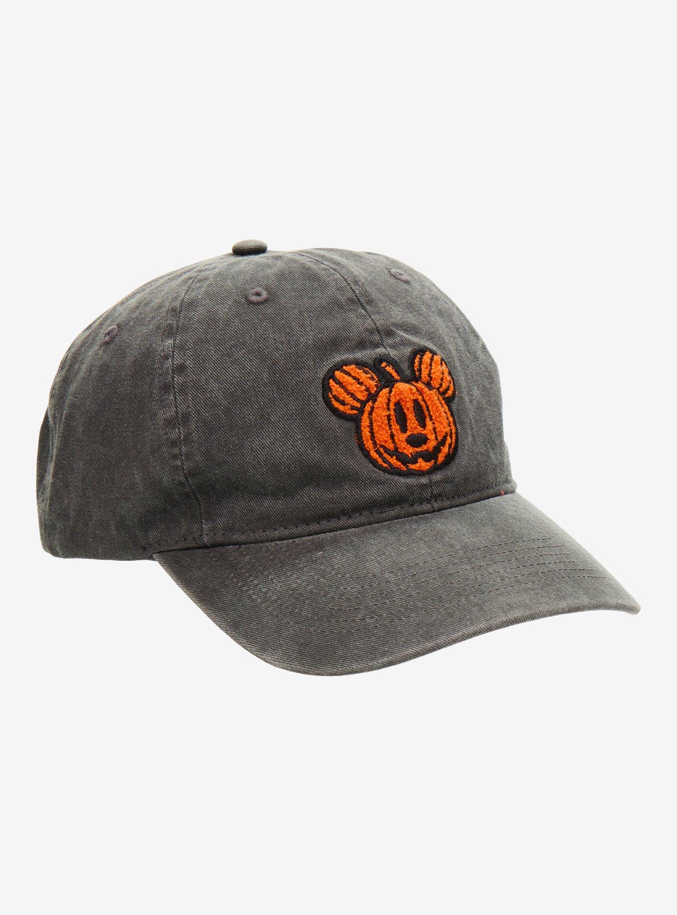 Disney Mickey Mouse Jack-o-Lantern Chenille Patch Ball Cap - BoxLunch Exclusive, , hi-res