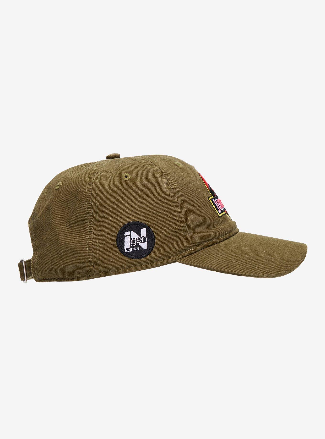 Jurassic Park Logo Patches Ball Cap - BoxLunch Exclusive, , alternate - view 3