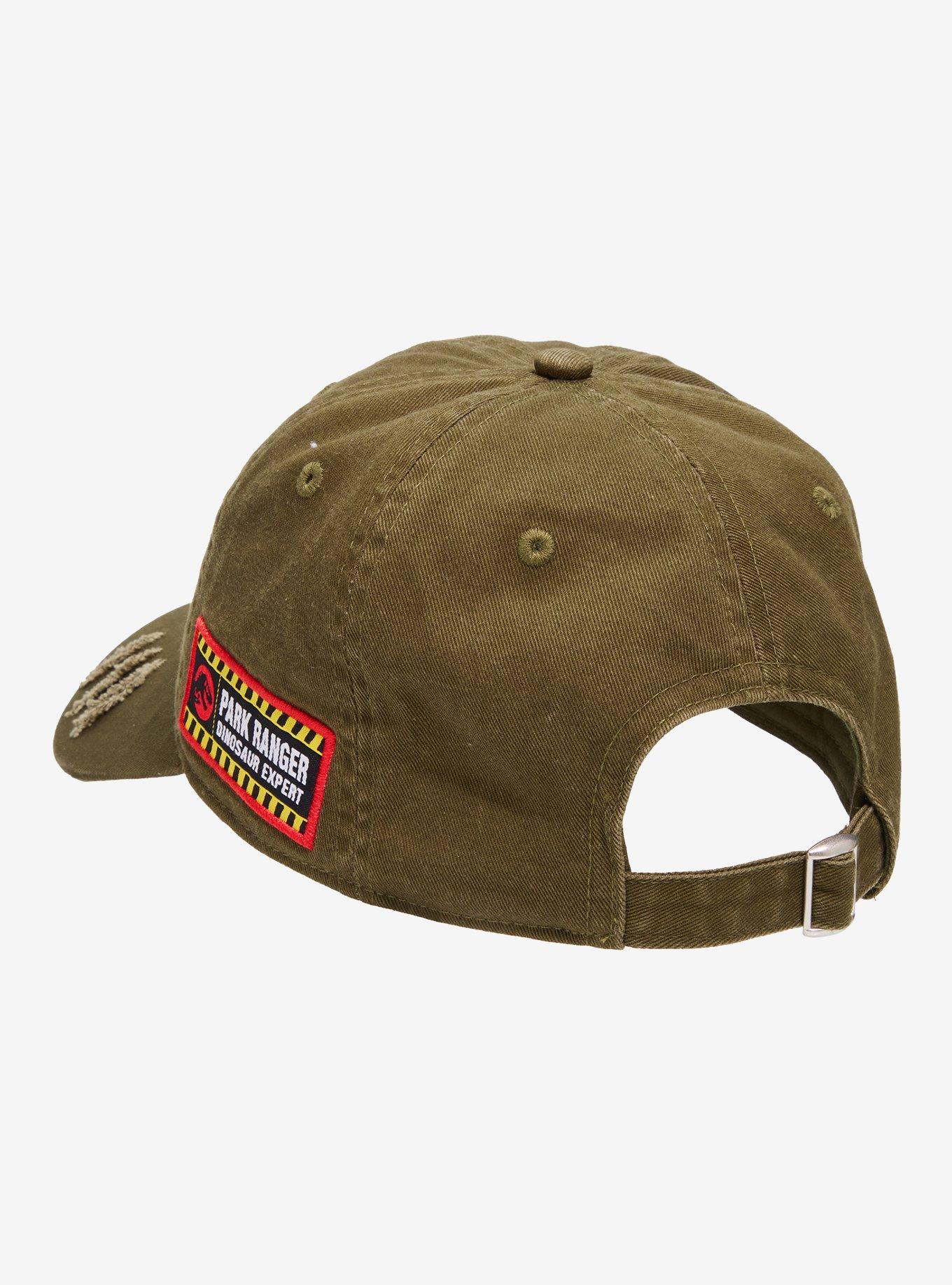 Jurassic Park Logo Patches Ball Cap - BoxLunch Exclusive, , alternate - view 4
