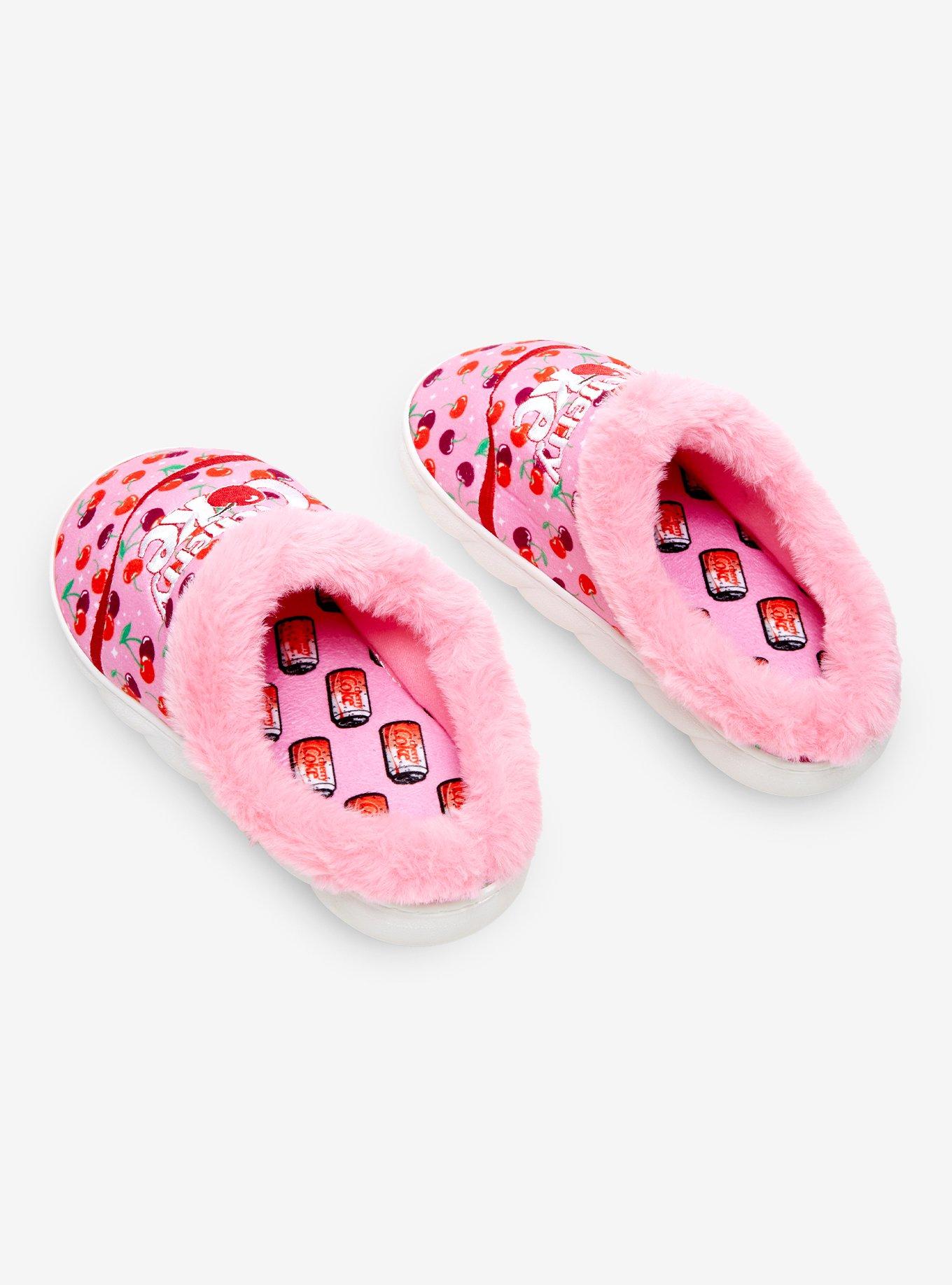 Cherry Coke Pink Fur Trim Clogs, MULTI, alternate - view 3
