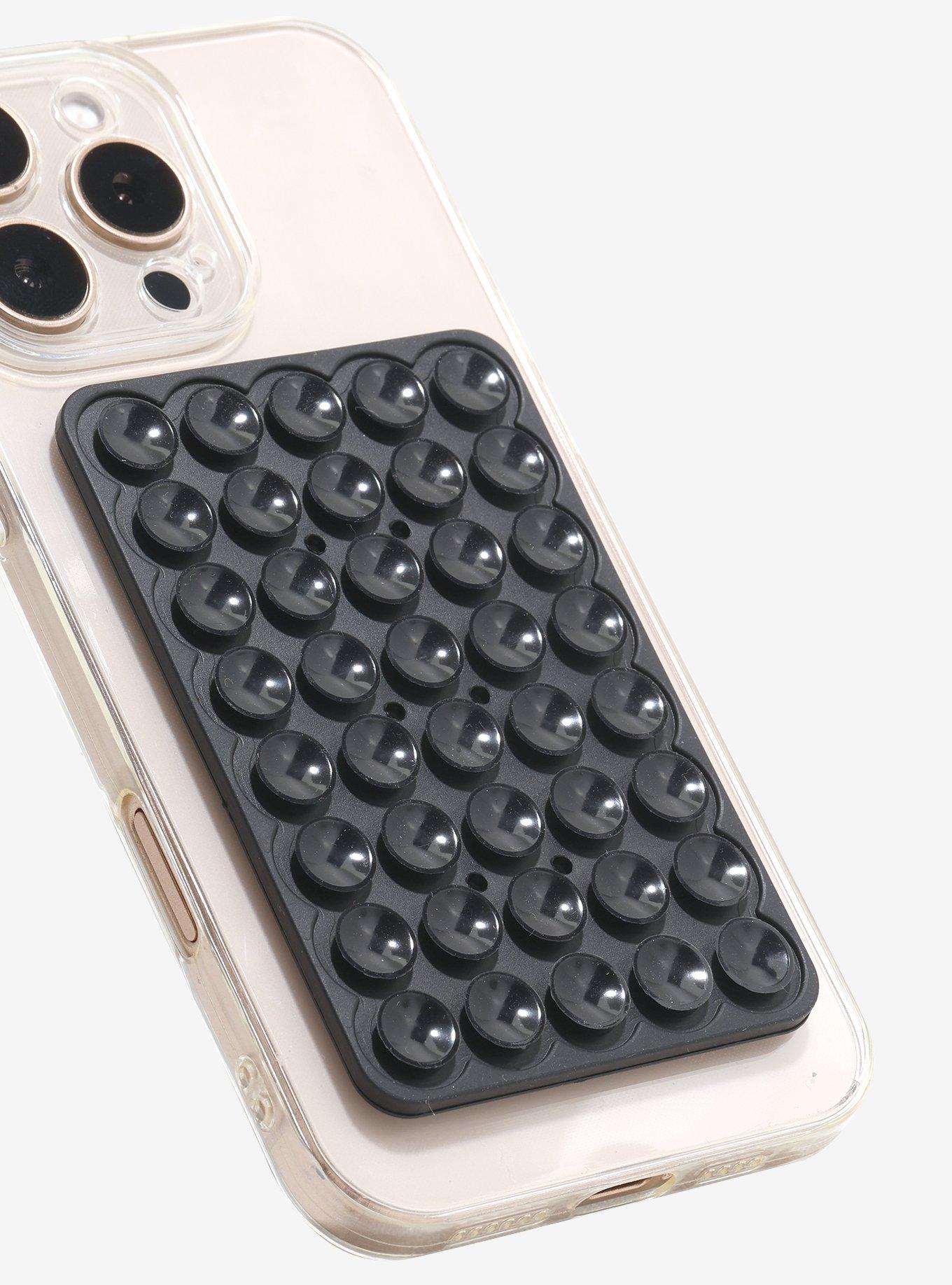 Black Silicone Suction Phone Grip, , hi-res
