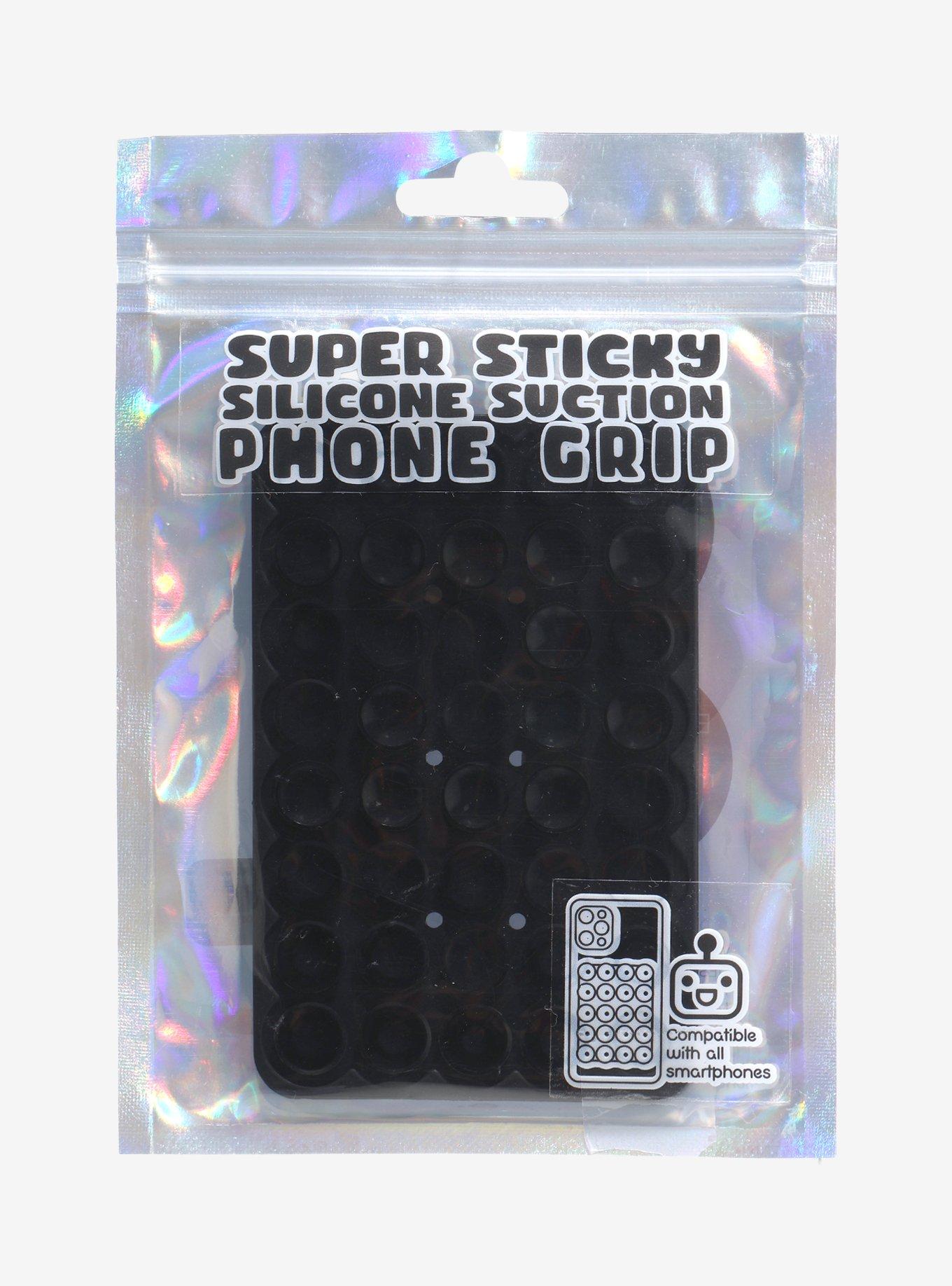 Black Silicone Suction Phone Grip, , alternate - view 3