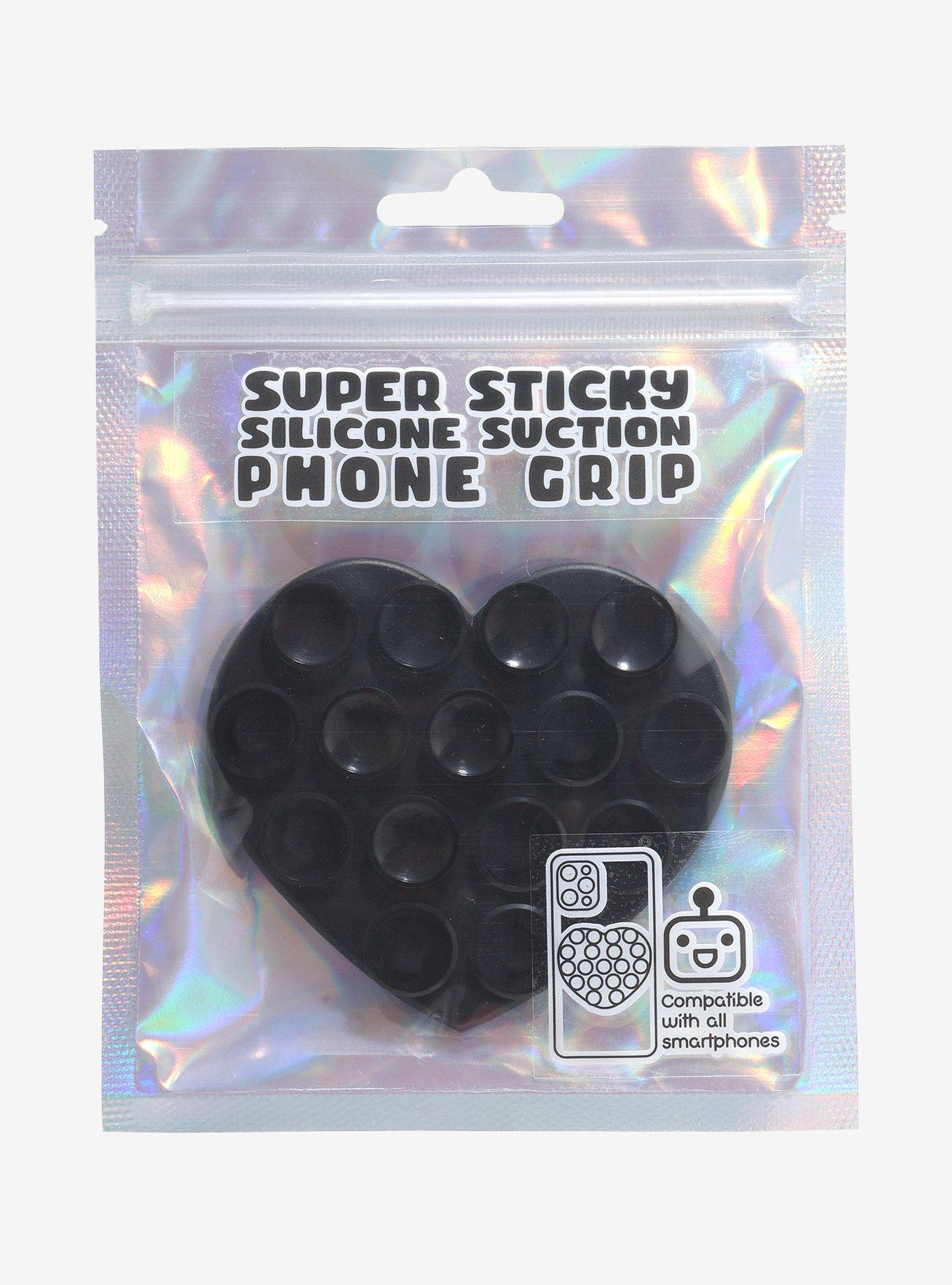 Black Heart Suction Phone Grip, , alternate - view 3