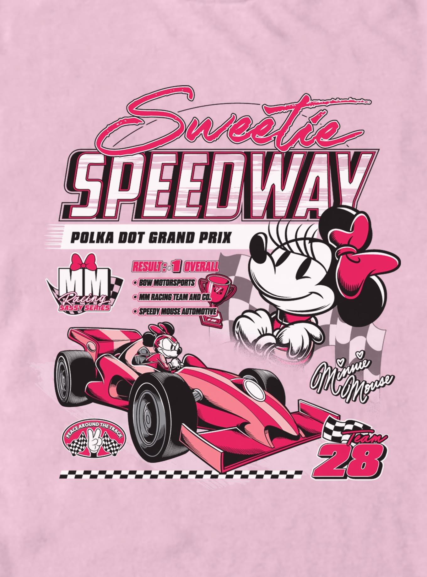 Disney Minnie Mouse Sweetie Speedway Garment Dye T-Shirt, , hi-res