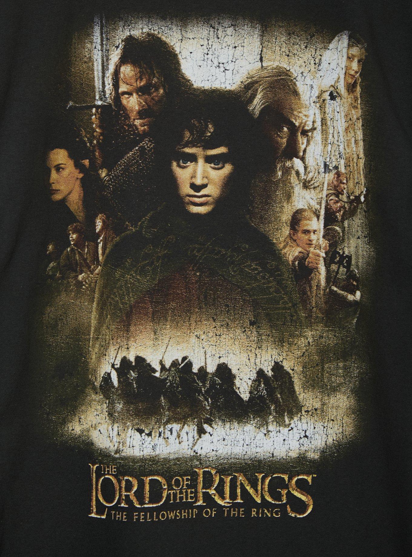 The Lord of the Rings: The Fellowship of the Ring Poster T-Shirt - BoxLunch Exclusive, BLACK, alternate - view 3