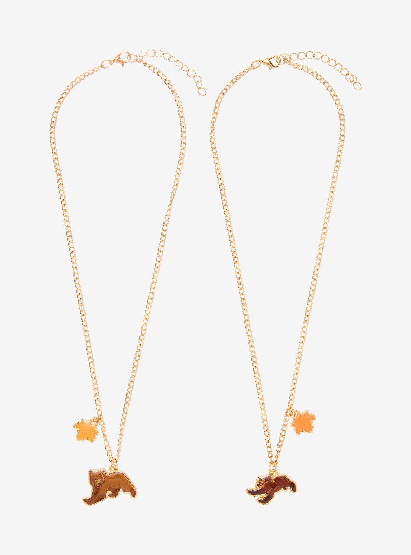 Disney Brother Bear Koda & Kenai Necklace Set - BoxLunch Exclusive, , hi-res