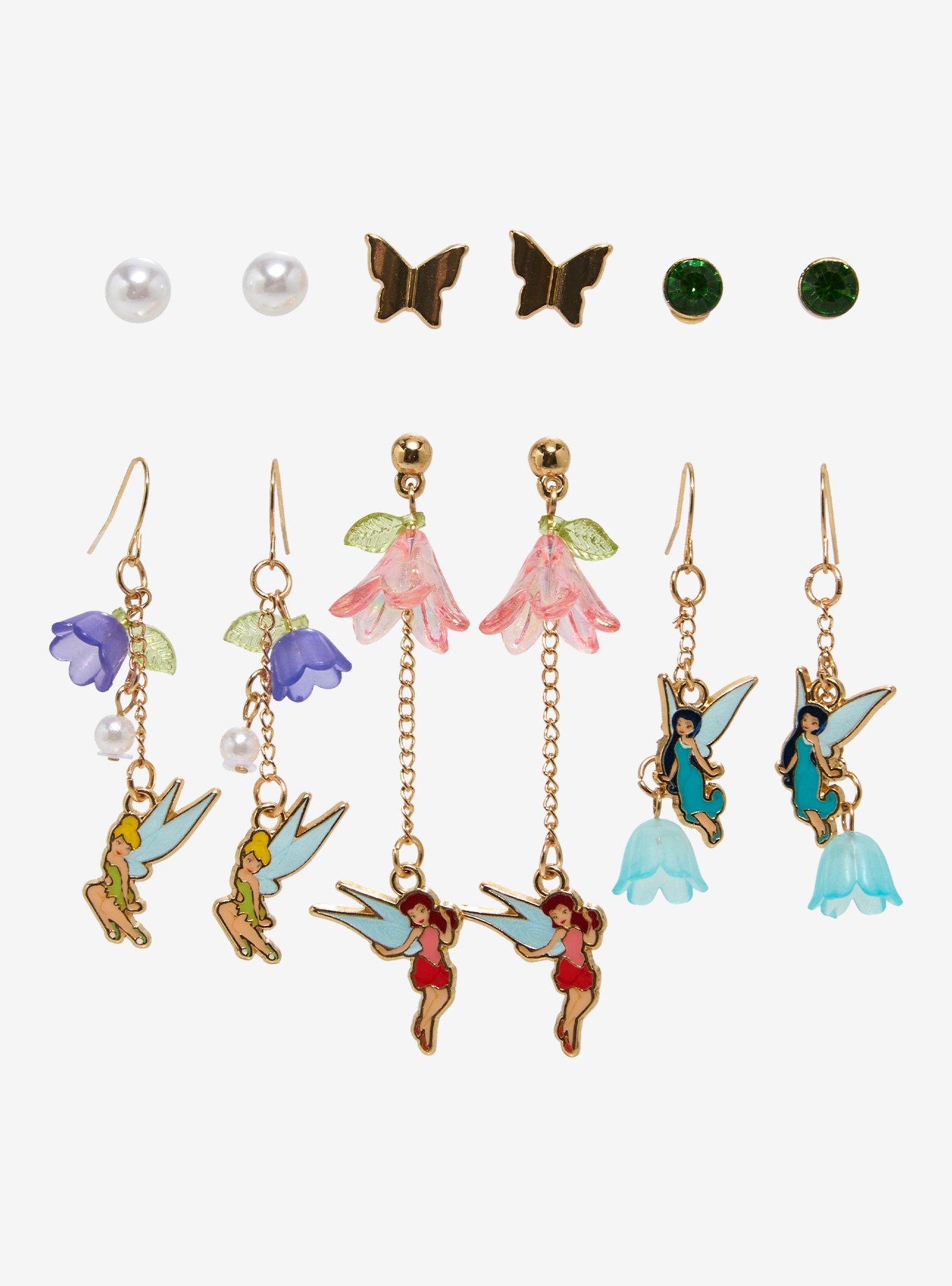 Disney Tinker Bell & Friends Earring Set - BoxLunch Exclusive, , hi-res