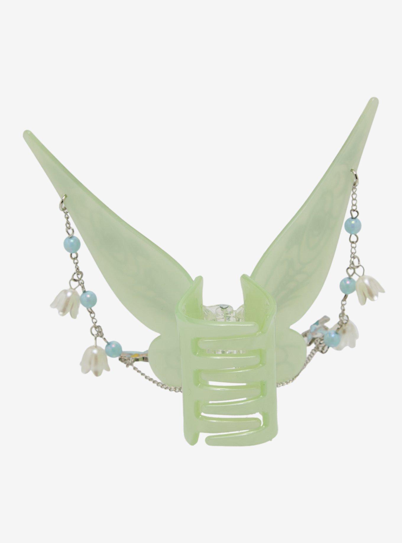 Disney Tinker Bell & Periwinkle Wings Figural Claw Clip with Charm - BoxLunch Exclusive, , hi-res