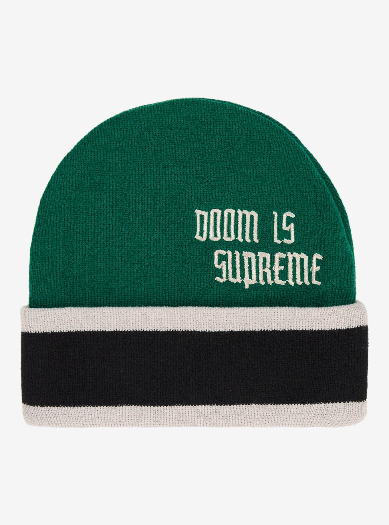 Marvel Dr. Doom Embroidered Patch Beanie - BoxLunch Exclusive, , hi-res