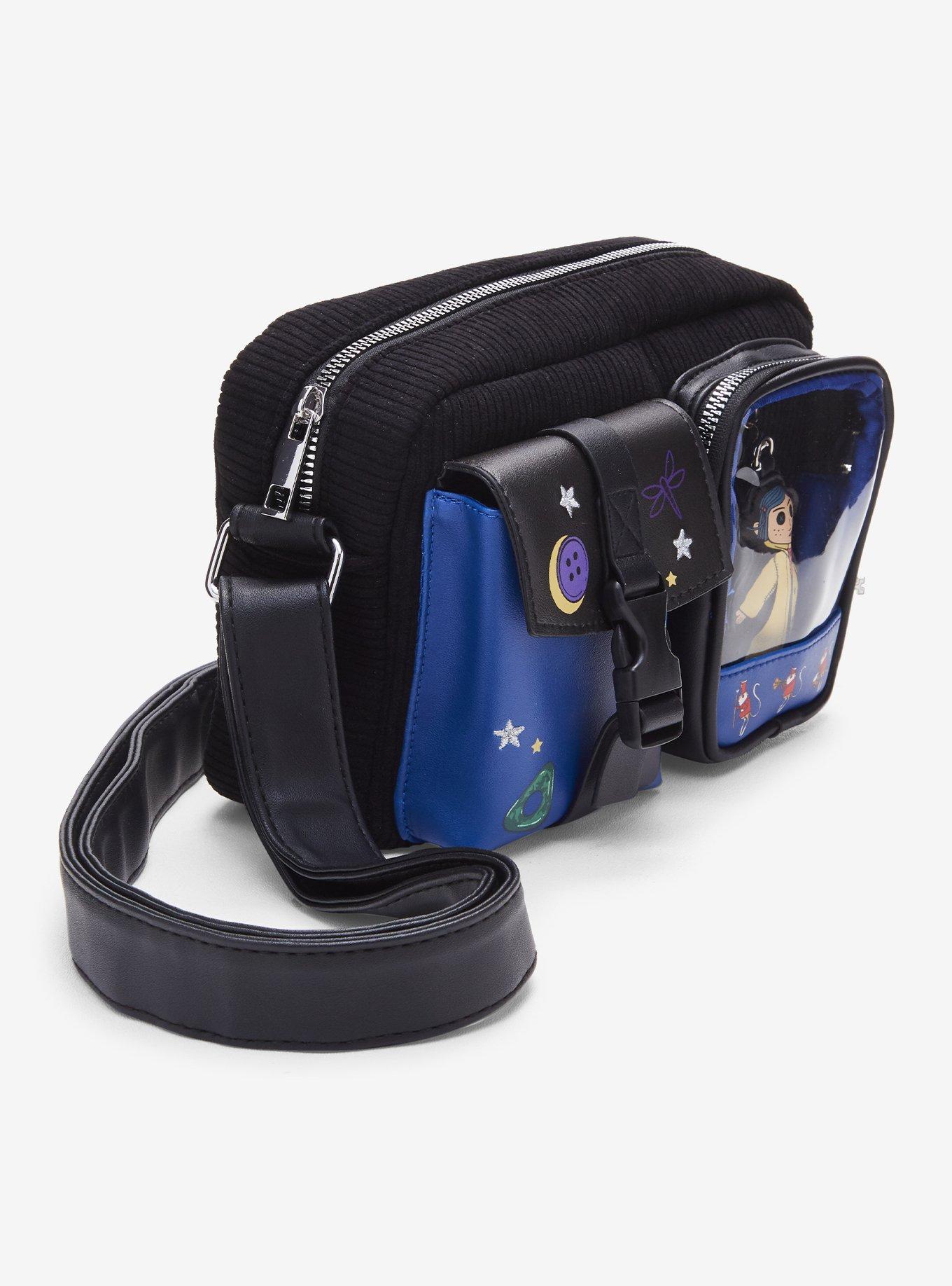 Coraline Doll Corduroy Crossbody Bag, , hi-res