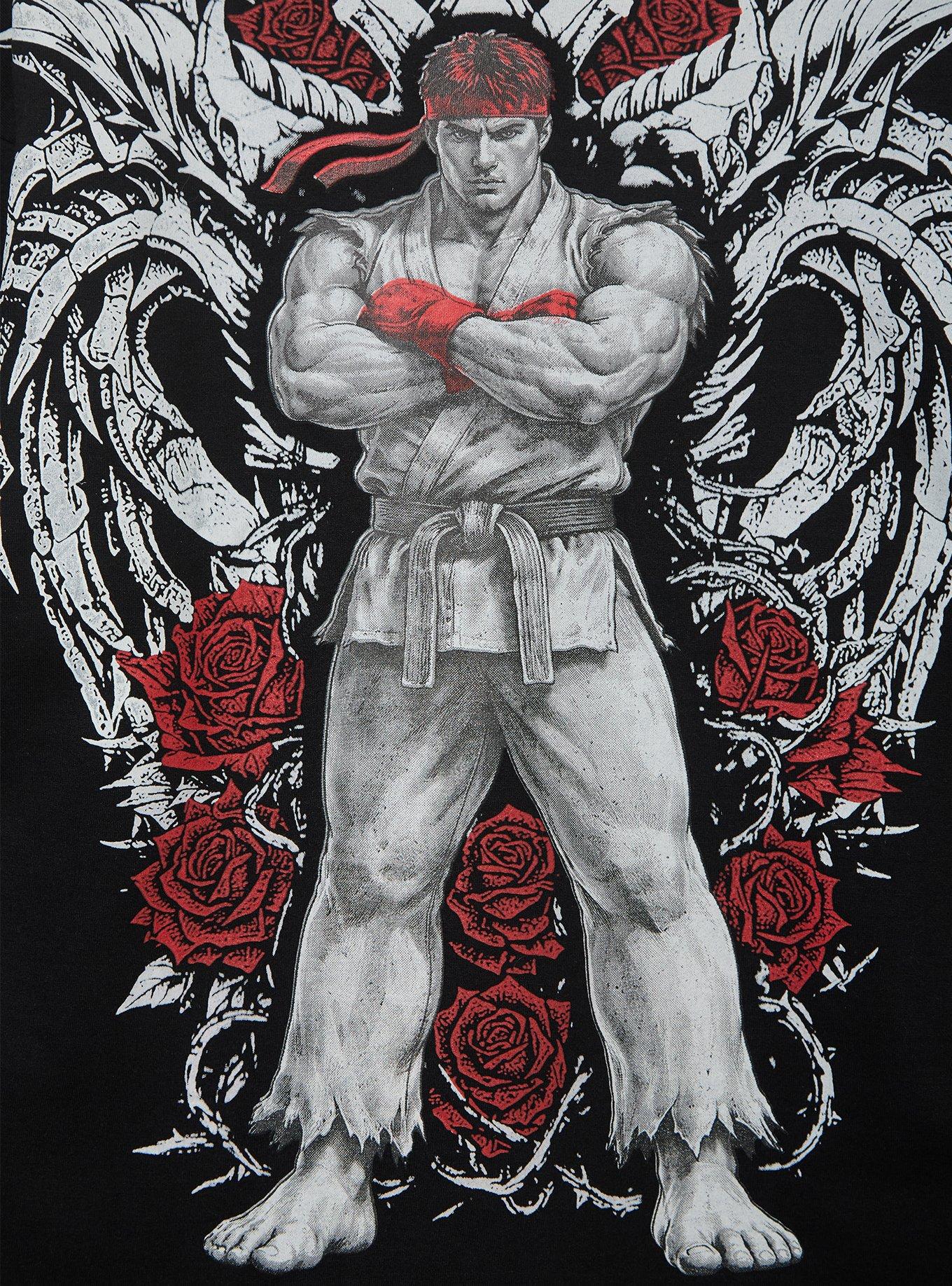 Street Fighter Ryu Crewneck - BoxLunch Exclusive, BLACK, alternate - view 4