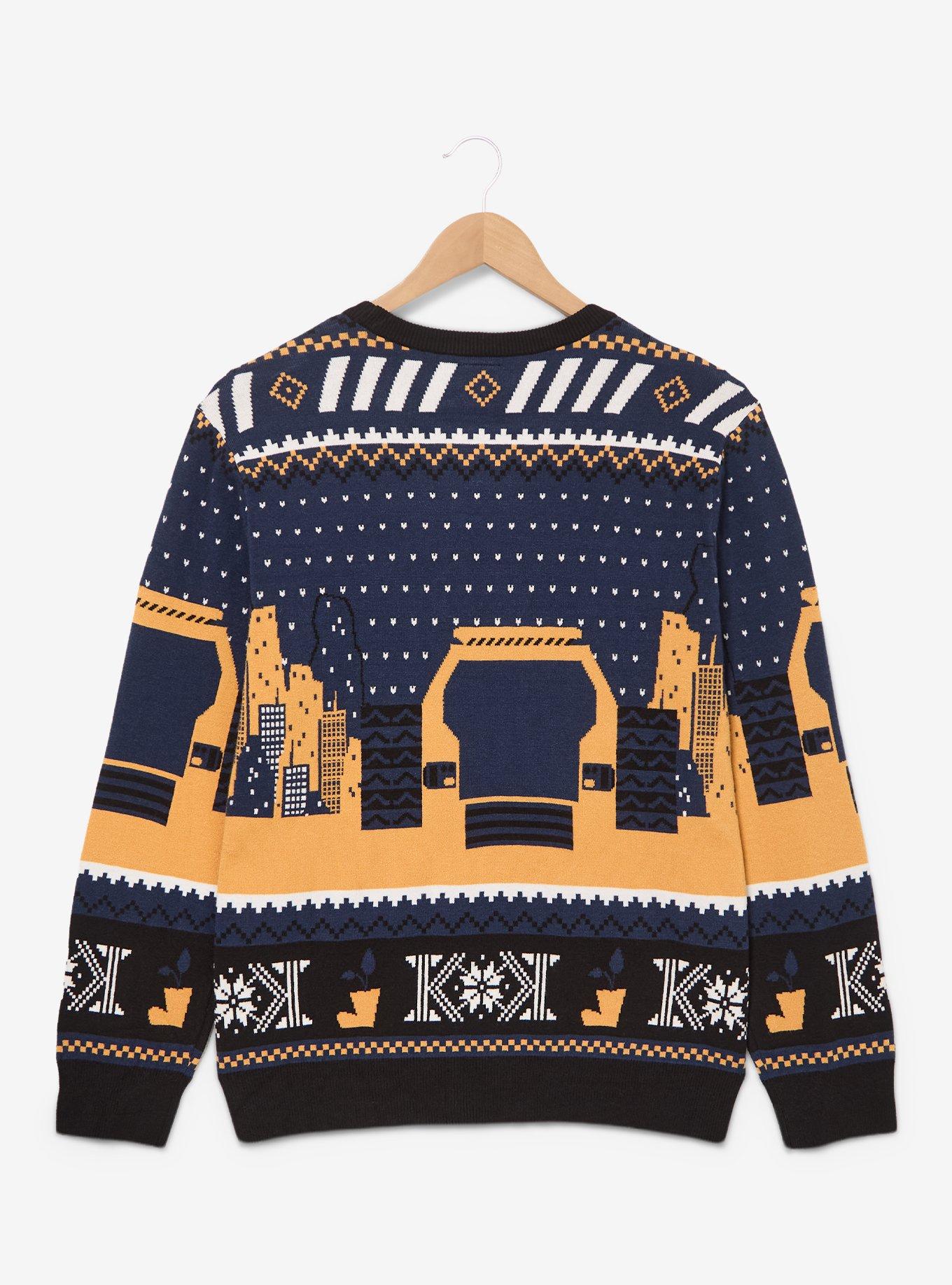 Disney Pixar WALL-E EVE & WALL-E Holiday Sweater - BoxLunch Exclusive, MULTI, alternate - view 2