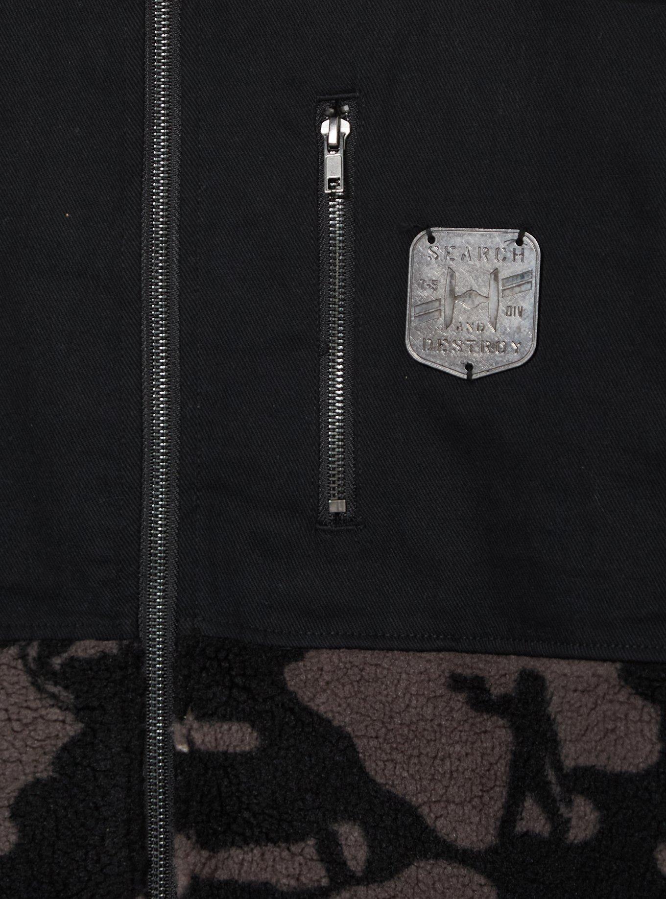 Star Wars Dark Side Camo Sherpa Jacket - BoxLunch Exclusive, BLACK, alternate - view 3