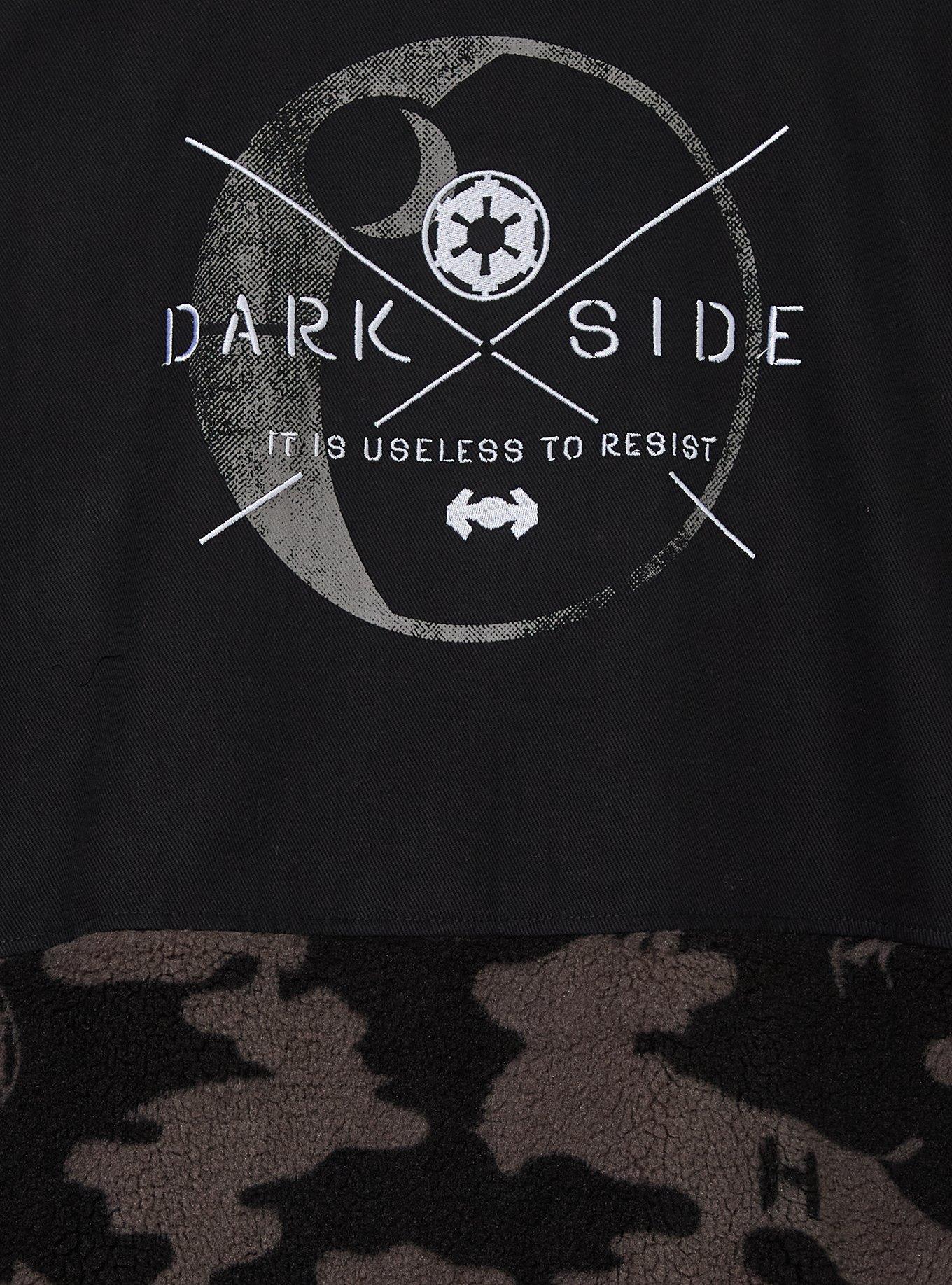 Star Wars Dark Side Camo Sherpa Jacket - BoxLunch Exclusive, BLACK, alternate - view 4