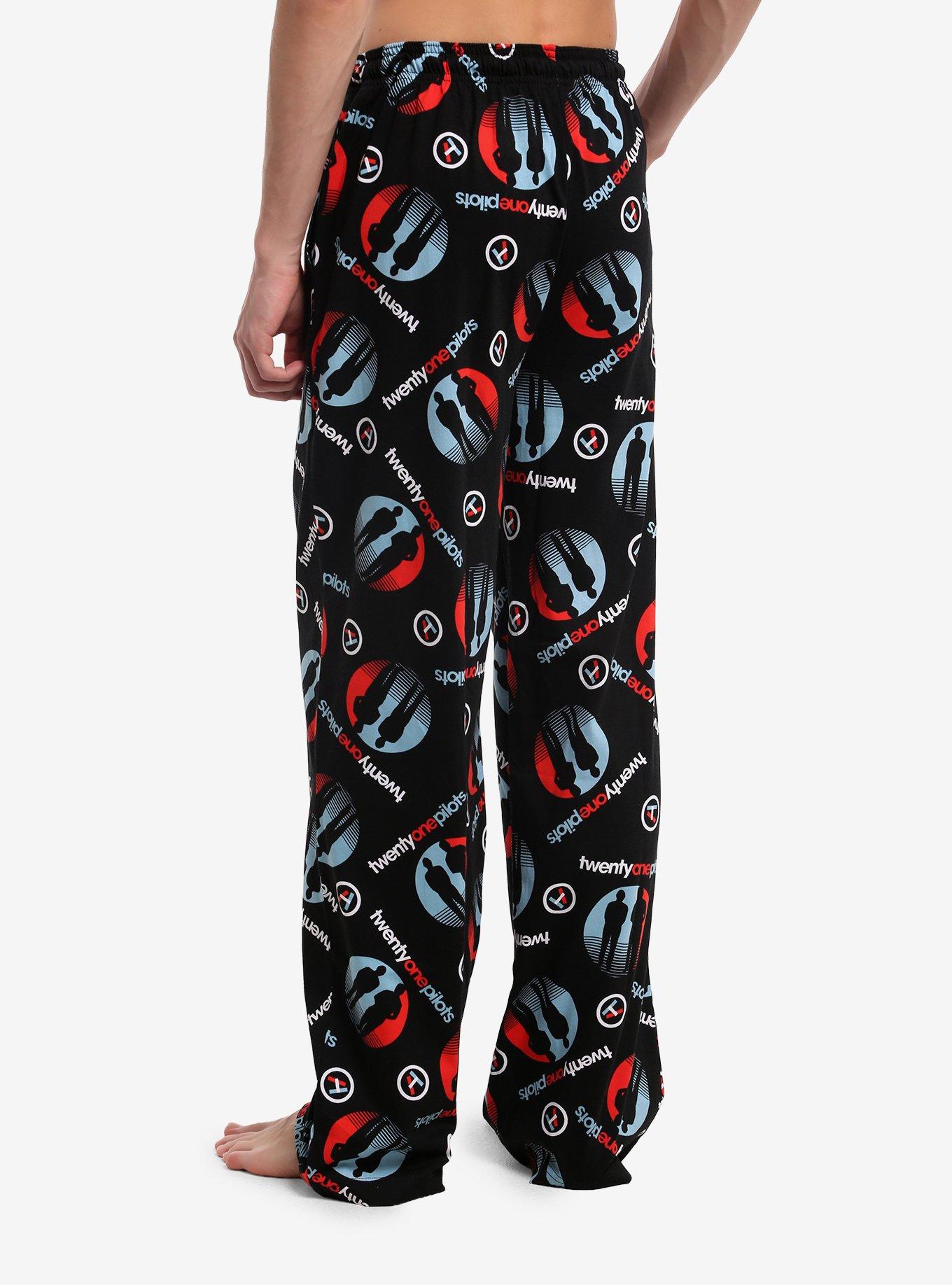 Twenty One Pilots Duo Pajama Pants, BLACK, alternate - view 2