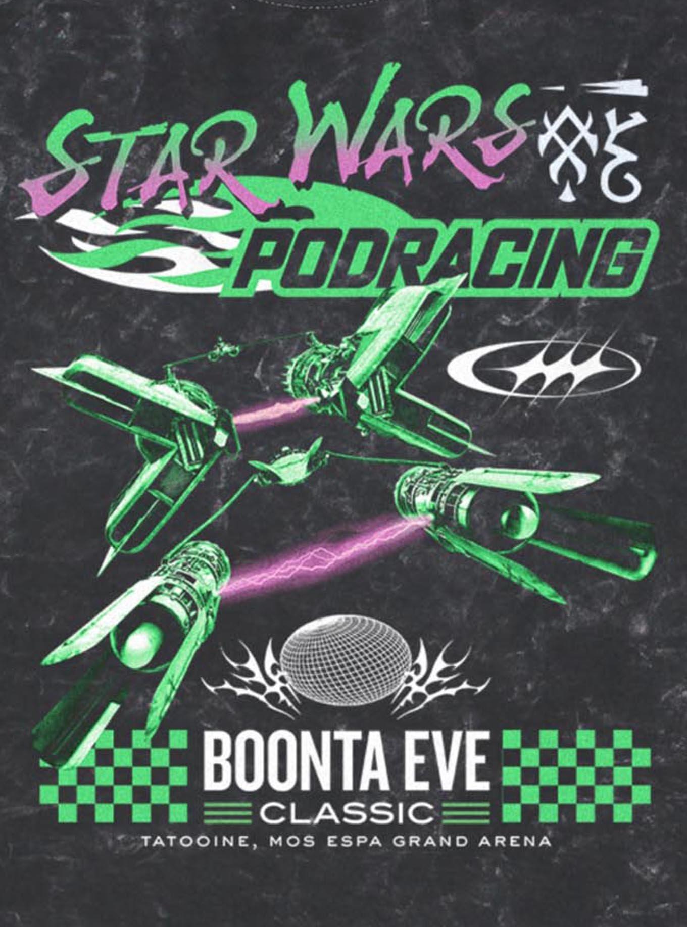 Star Wars Boonta Eve Mos Espa Podracing Mineral Wash Hoodie Hot Topic Exclusive, , hi-res