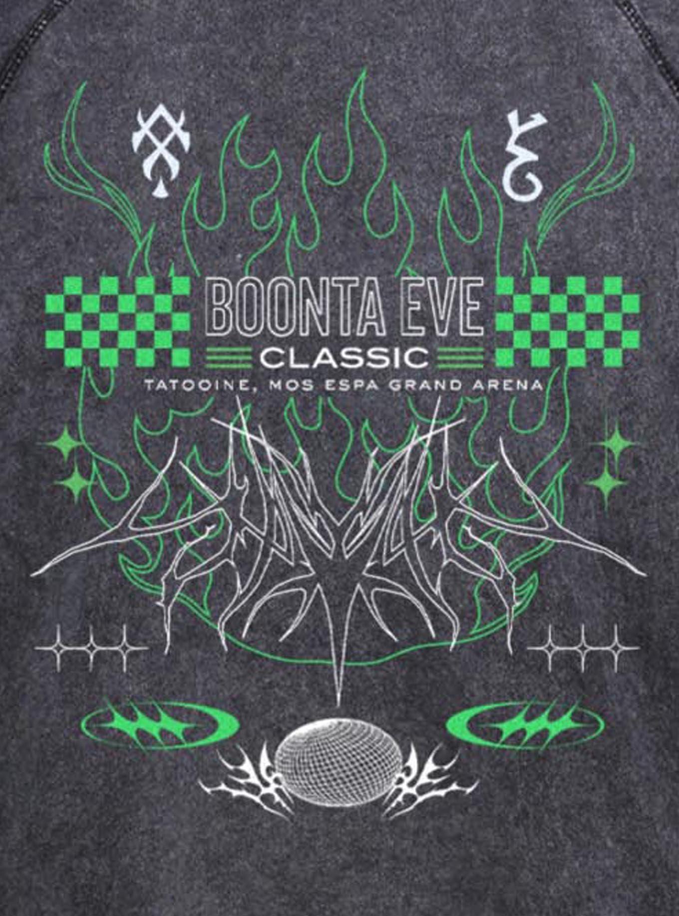 Star Wars Boonta Eve Mos Espa Podracing Mineral Wash Hoodie Hot Topic Exclusive, BLACK, alternate