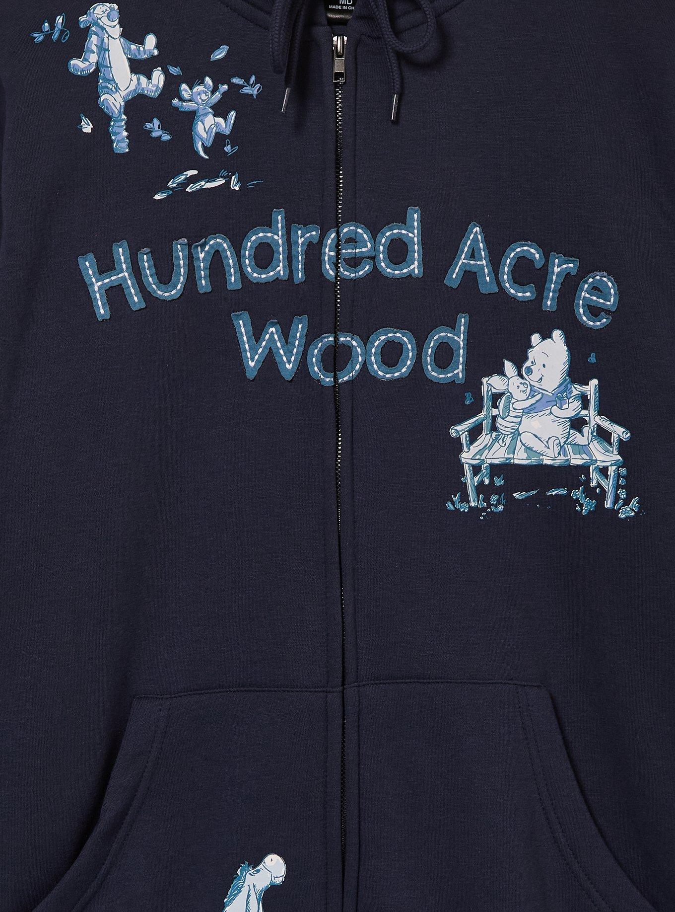 Disney Winnie the Pooh Hundred Acre Wood Tonal Zippered Hoodie - BoxLunch Exclusive