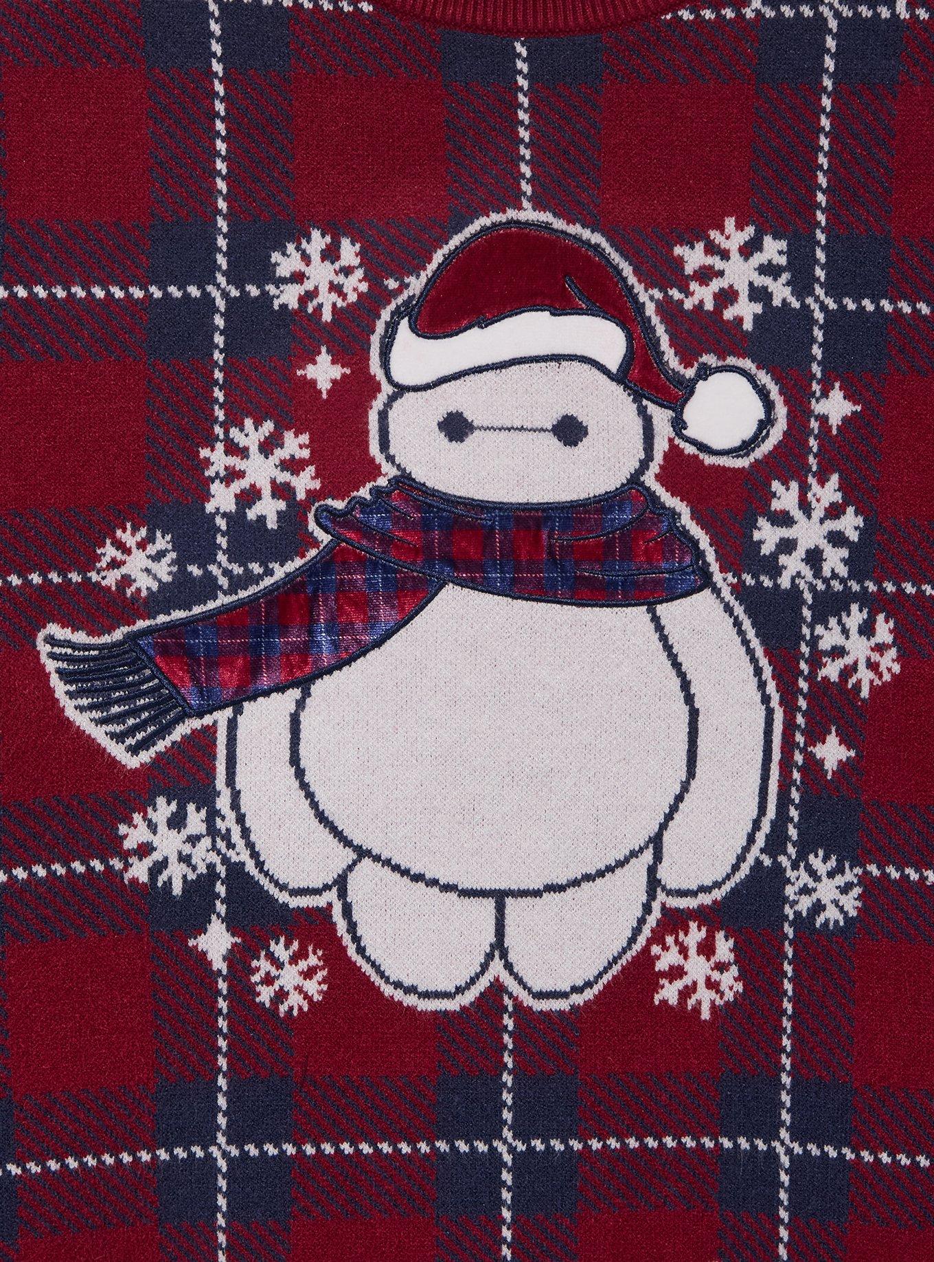 Disney Big Hero 6 Plaid Baymax Holiday Sweater - BoxLunch Exclusive, MULTI, alternate - view 3