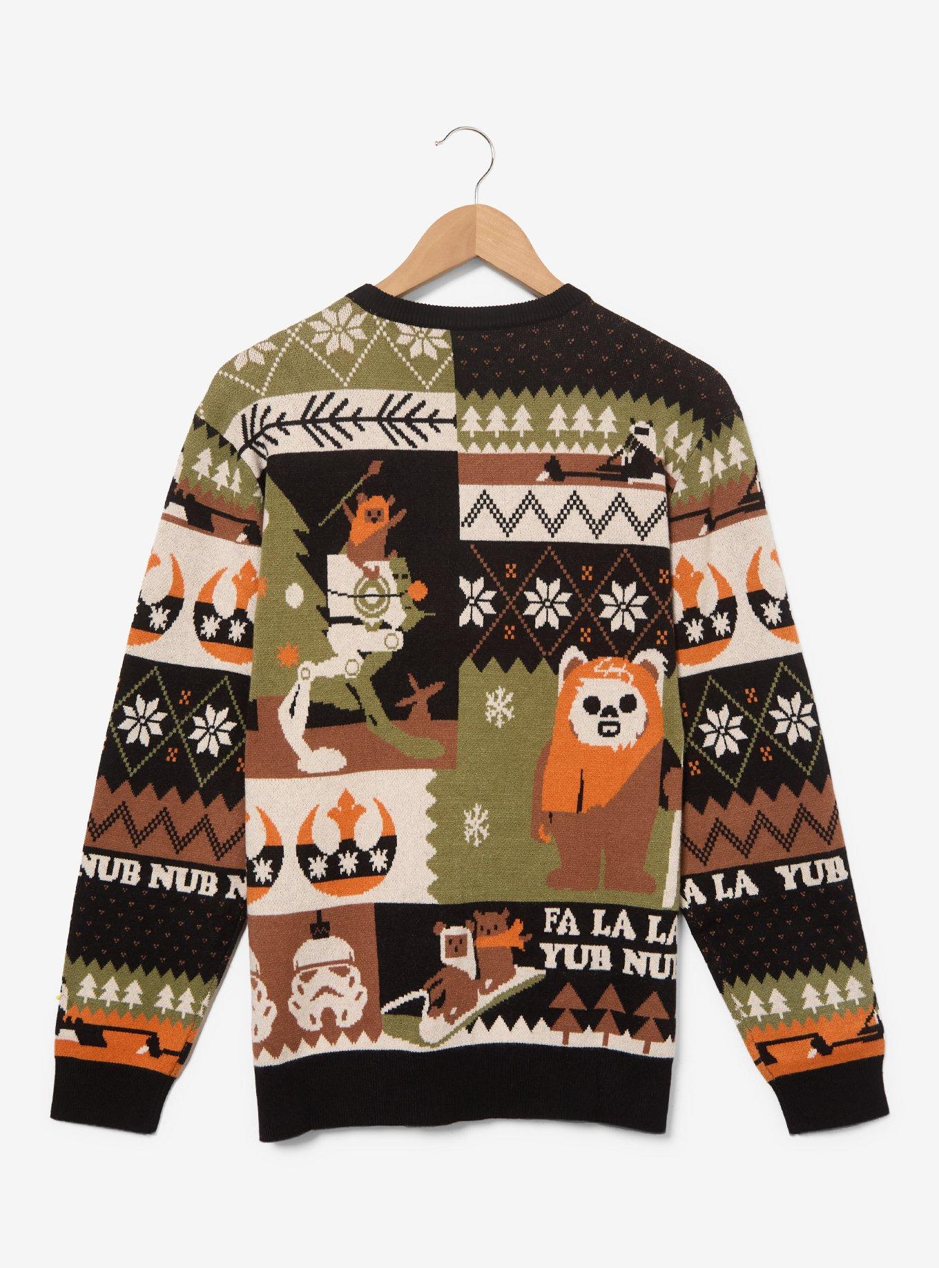 Star Wars Ewoks Allover Print Holiday Sweater - BoxLunch Exclusive
