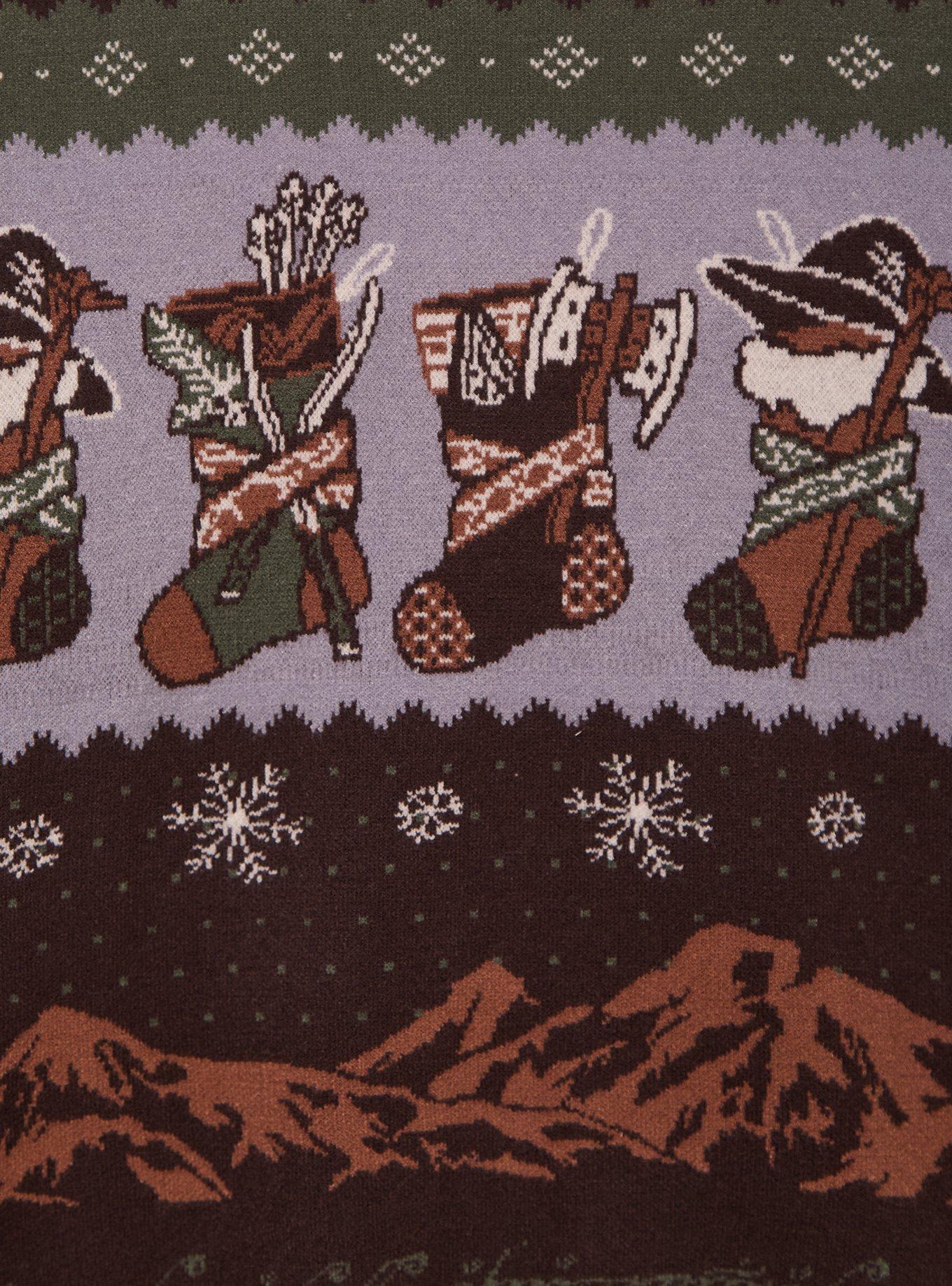 The Lord of the Rings Stockings Holiday Sweater - BoxLunch Exclusive, MULTI, alternate - view 3