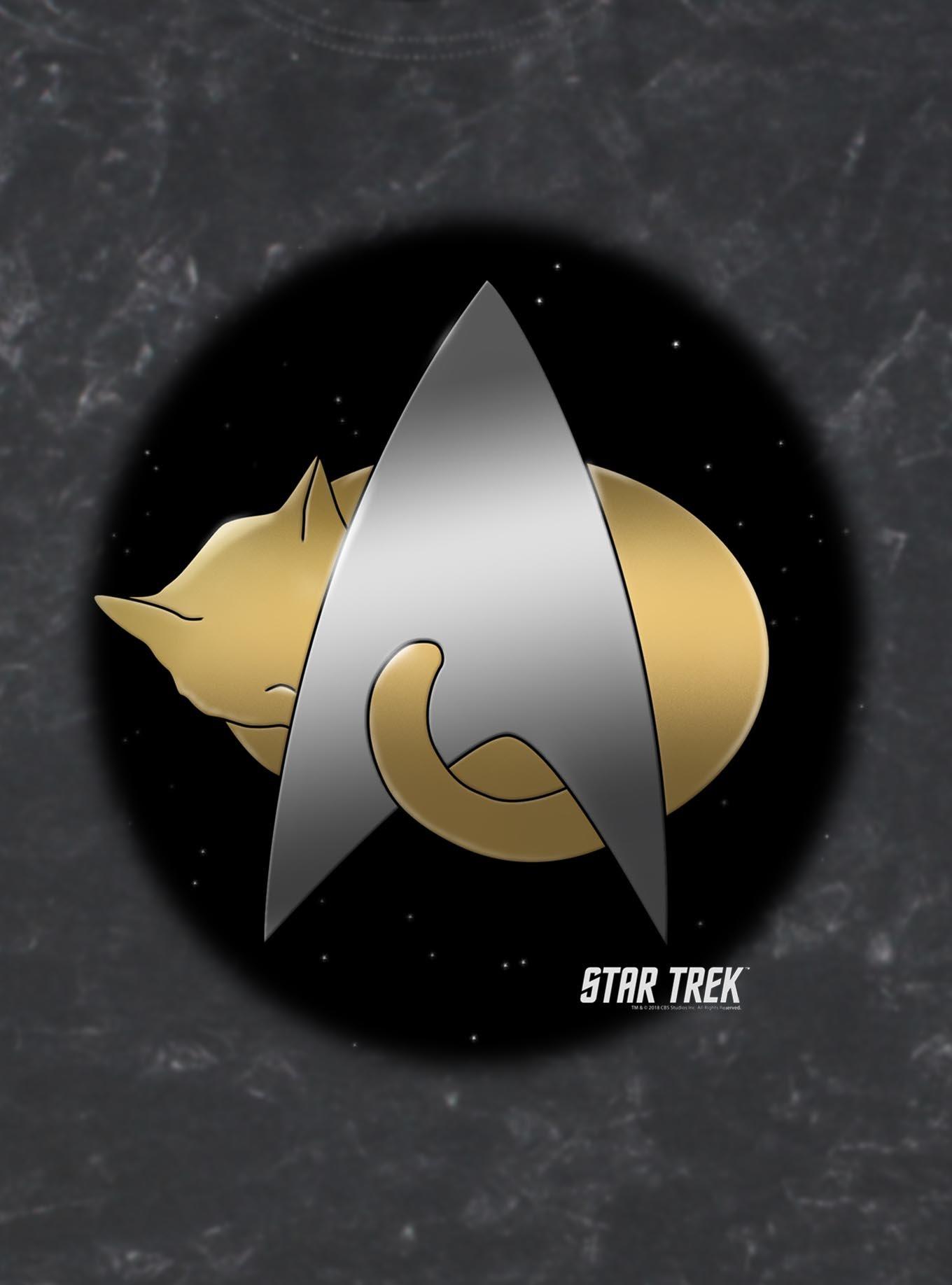 Star Trek Boldly Cat Nap Mineral Wash T-Shirt, , hi-res