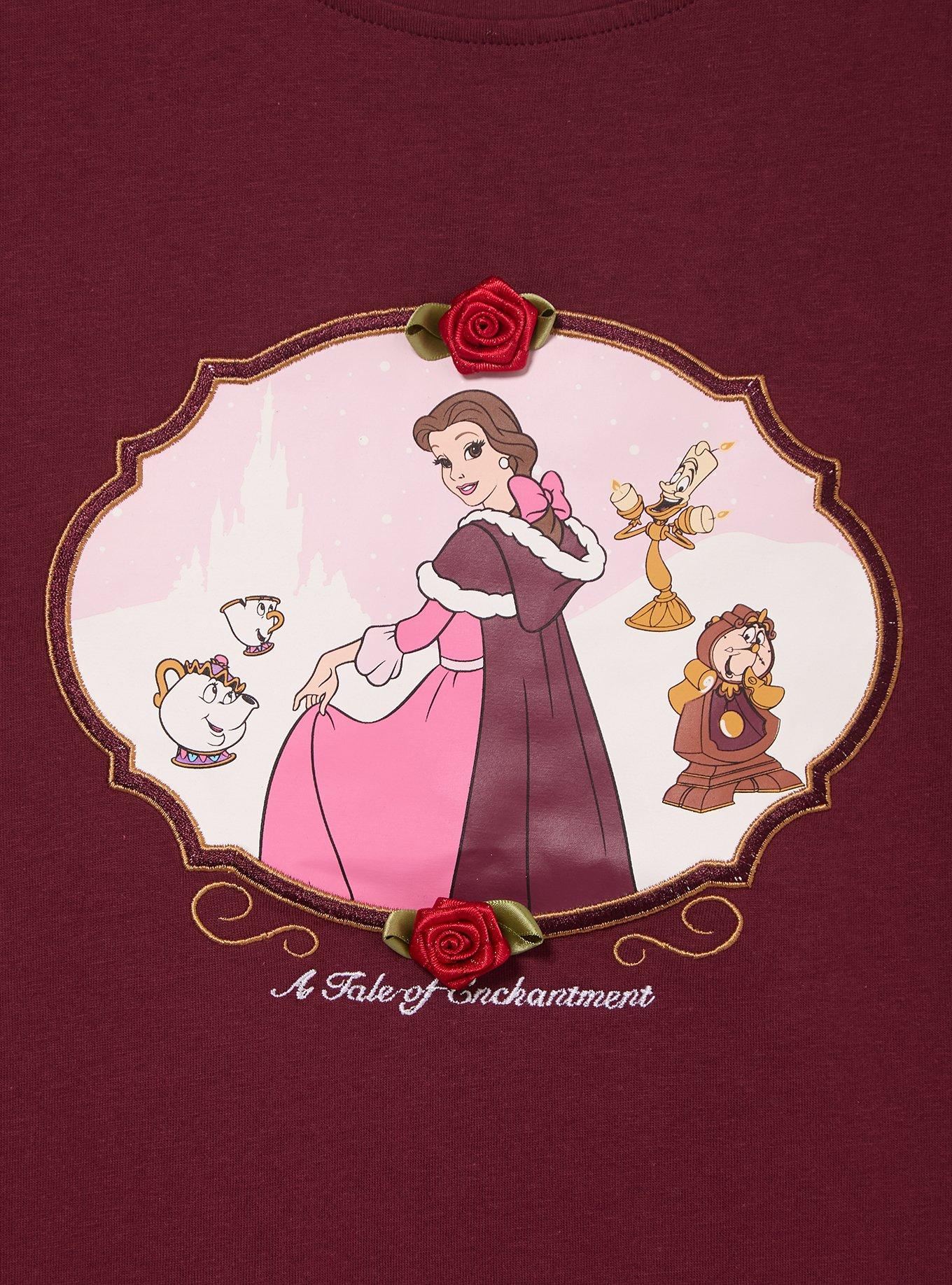 Disney Beauty and the Beast Holiday Women's T-Shirt - BoxLunch Exclusive