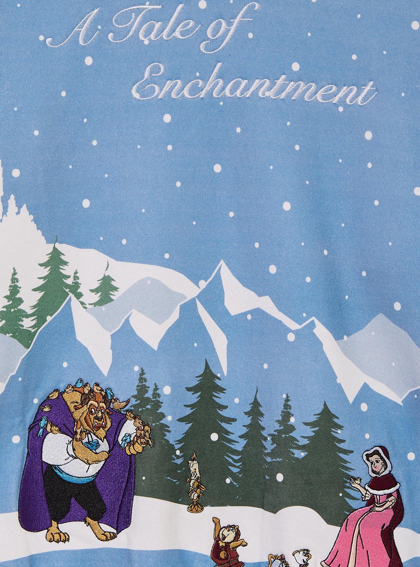 Disney Beauty and the Beast A Tale of Enchantment Women's Plus Size Crewneck - BoxLunch Exclusive, , alternate - view 3