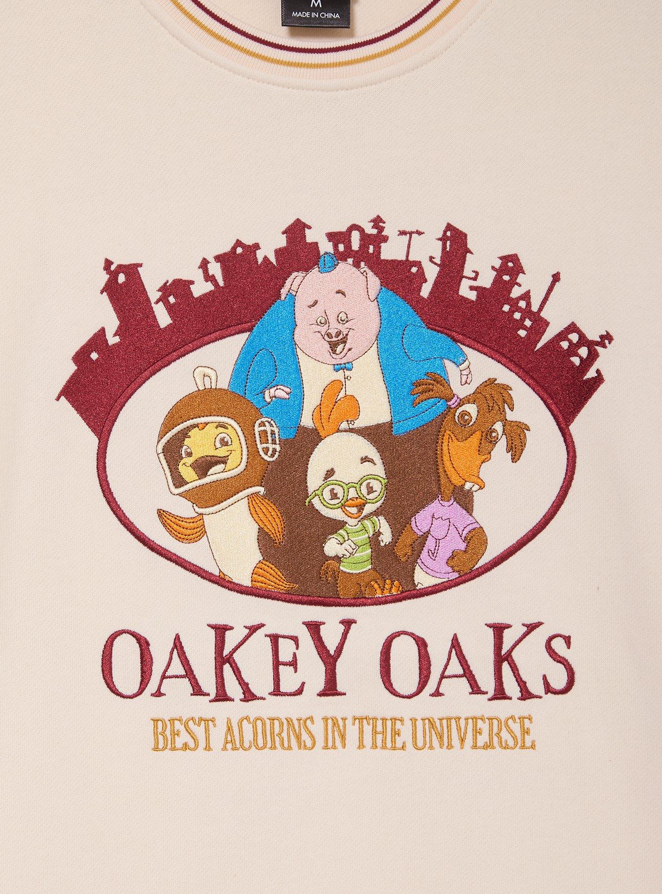 Disney Chicken Little Oakey Oaks Embroidered Character Crewneck - BoxLunch Exclusive