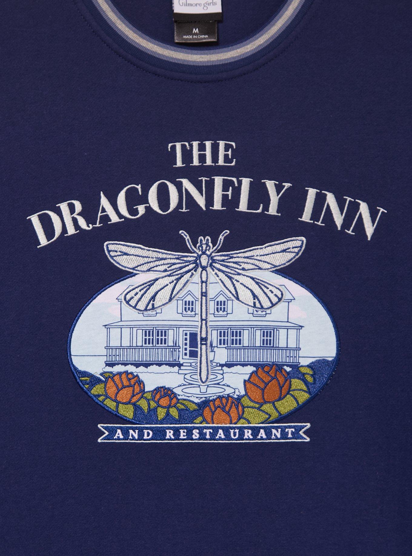 Gilmore Girls The Dragonfly Inn Crewneck - BoxLunch Exclusive, NAVY, alternate - view 3