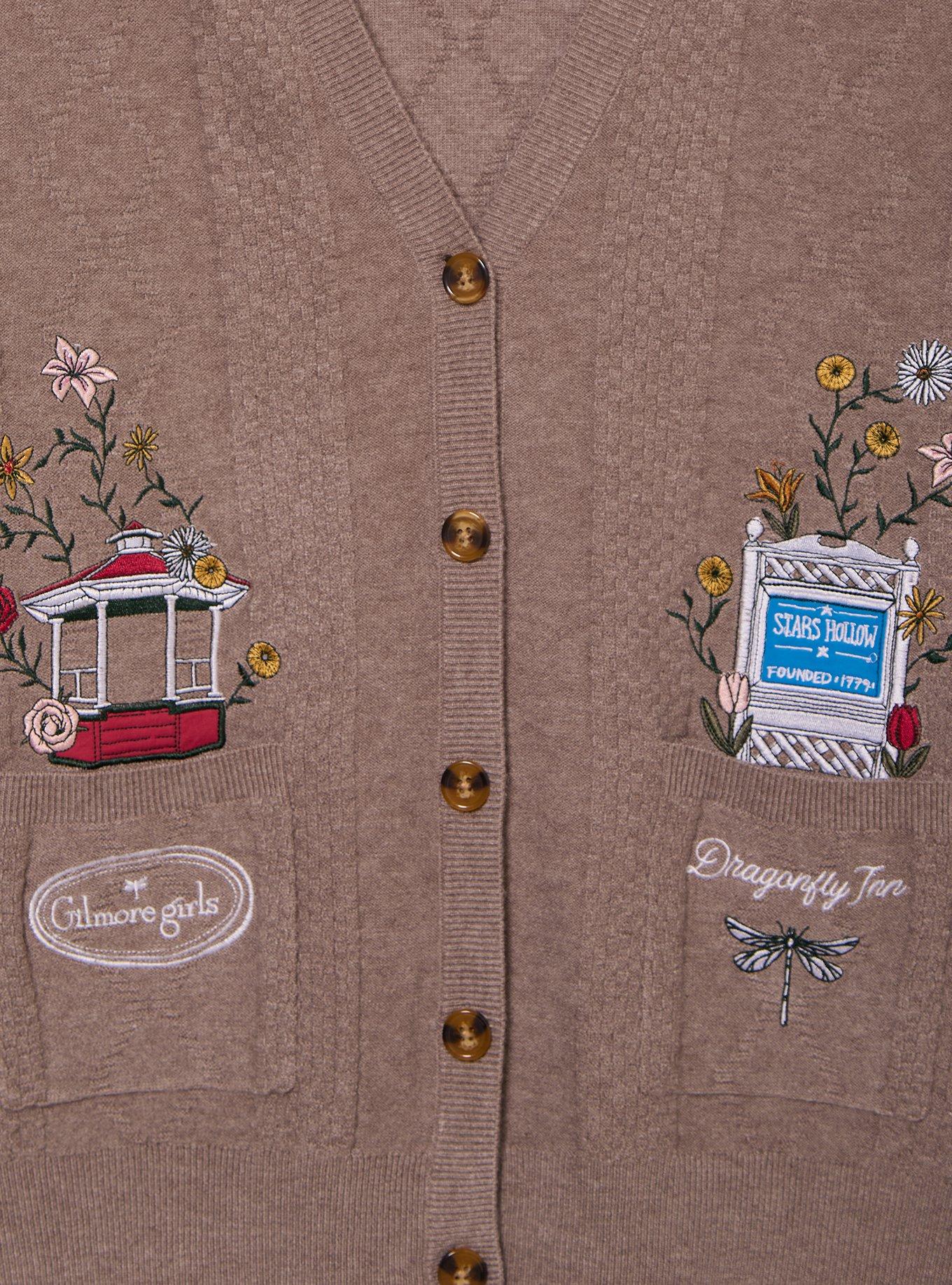Gilmore Girls Stars Hollow Women's Knit Cardigan - BoxLunch Exclusive, MULTI, alternate - view 3