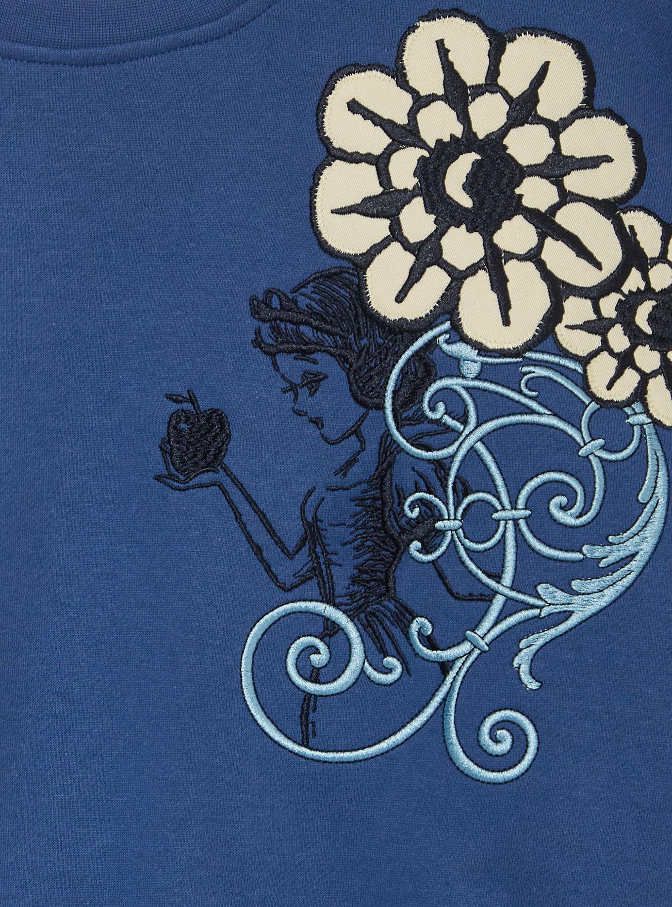 Disney Snow White Tonal Women's Cropped Crewneck - BoxLunch Exclusive, , alternate - view 3