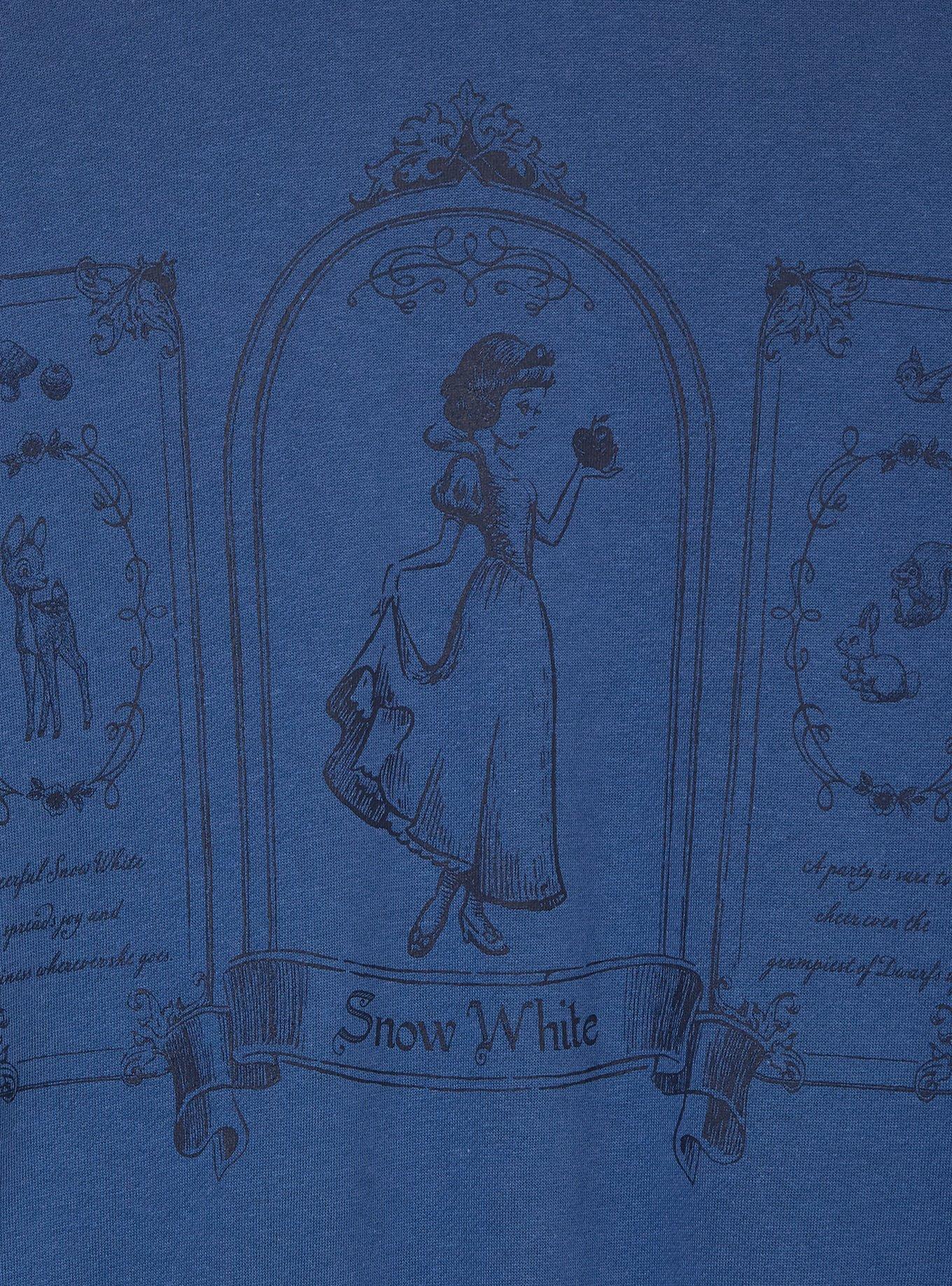 Disney Snow White Tonal Women's Cropped Crewneck - BoxLunch Exclusive, , alternate - view 4