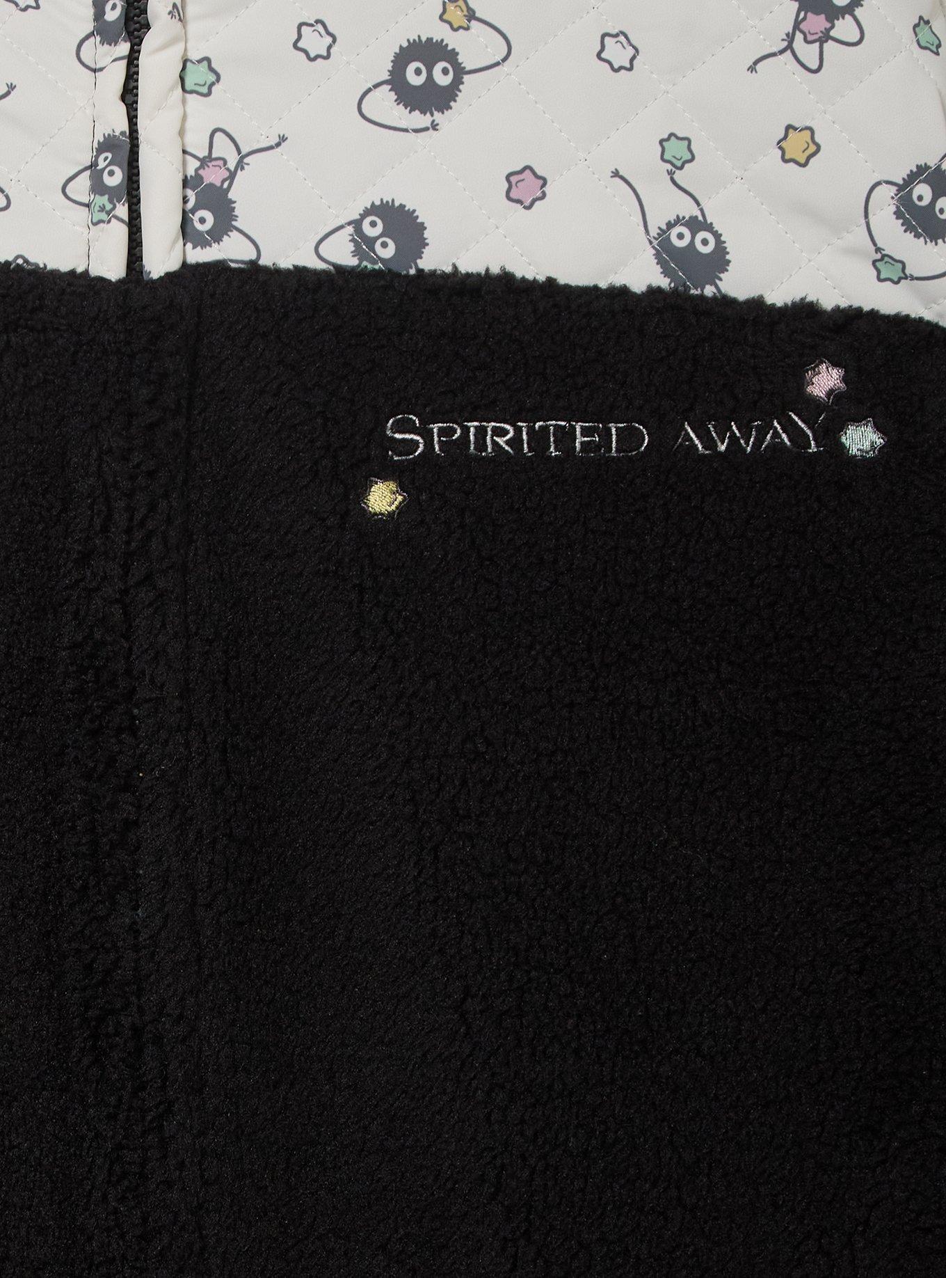 Studio Ghibli&reg; Spirited Away Soot Sprites Women's Plus Size Sherpa Quarter Zip Crewneck - BoxLunch Exclusive, , alternate - view 3