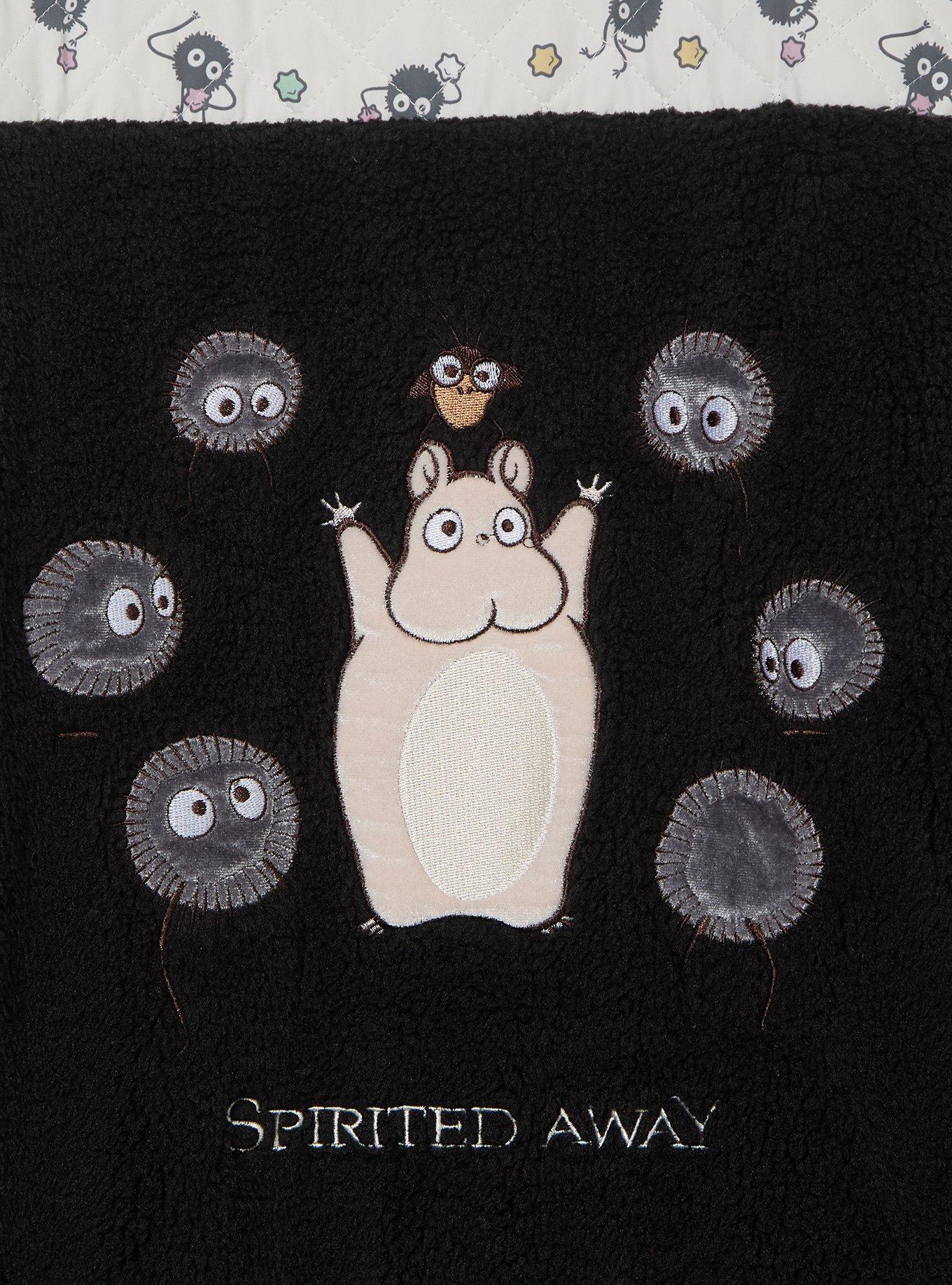 Studio Ghibli&reg; Spirited Away Soot Sprites Women's Plus Size Sherpa Quarter Zip Crewneck - BoxLunch Exclusive, , alternate - view 4